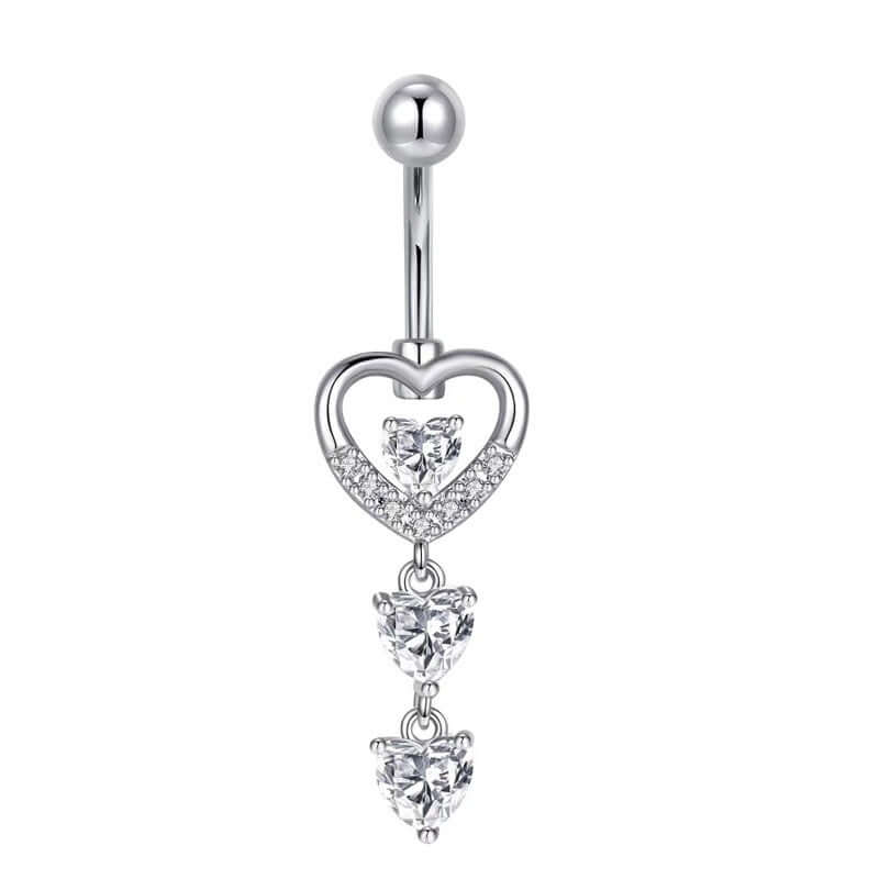 Sparkly Butterfly Opal Dangle Belly Button Rings | Q0202 | Stylish Body Jewelry for Women, Perfect for Parties, Beach & Everyday Wear