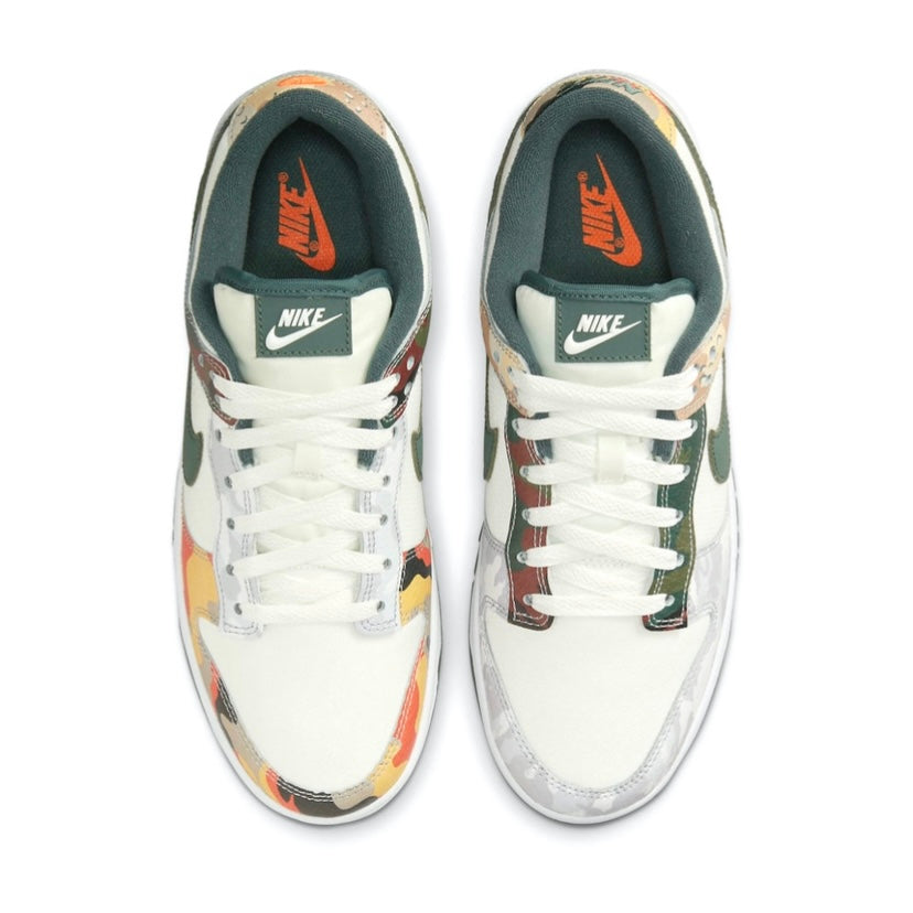Nike Dunk Low Sail Multi Camo Sneakers - Men's & Women's Casual Shoes for Streetwear, Skateboarding & Everyday Fashion