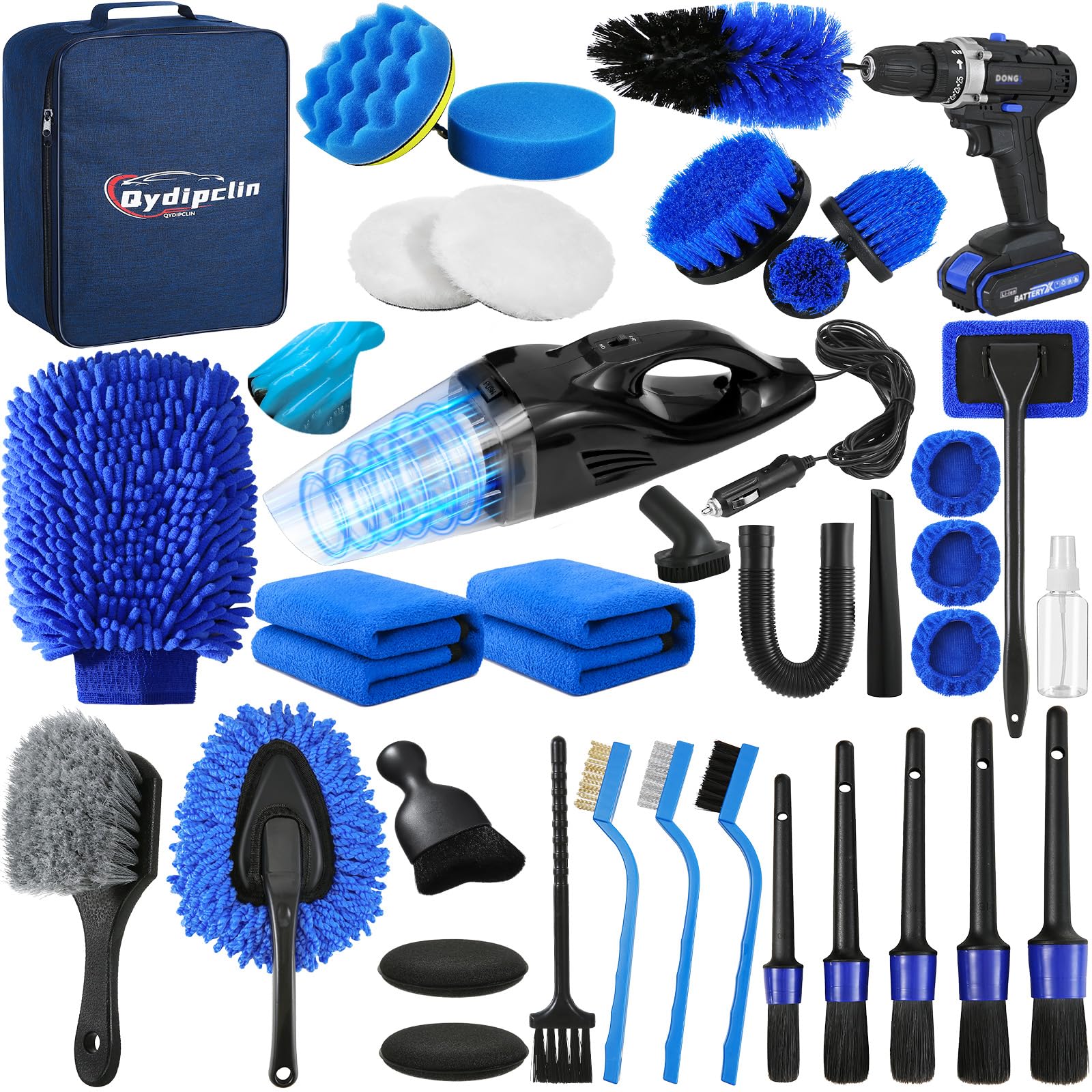 37Pcs Car Detailing Kit - Professional Interior & Exterior Cleaning Tools for Auto Care