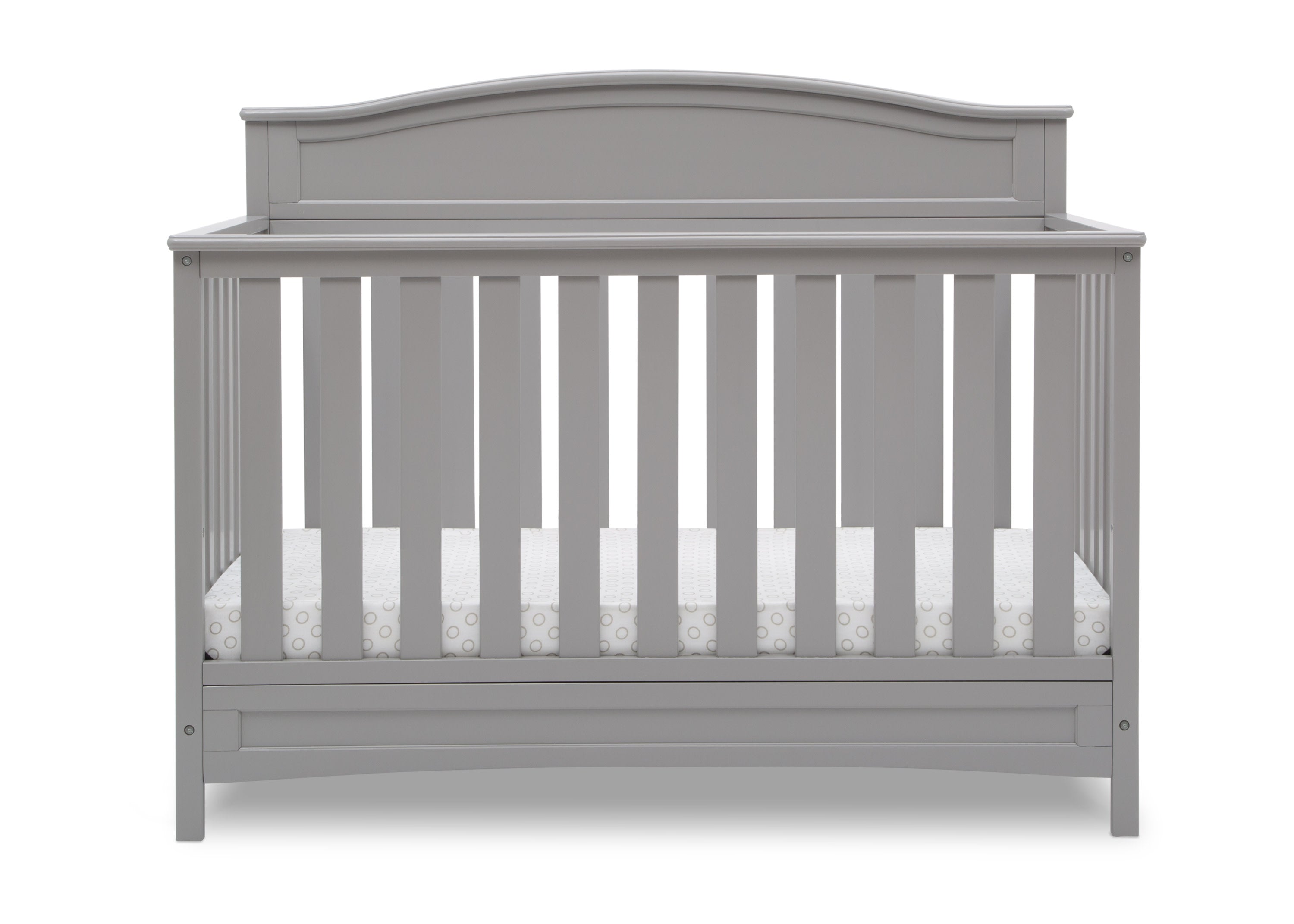 Emery 4-in-1 Convertible Baby Crib - White Nursery Furniture for Toddler to Full Size Bed - Perfect for Modern Nursery & Kids Bedroom Decor