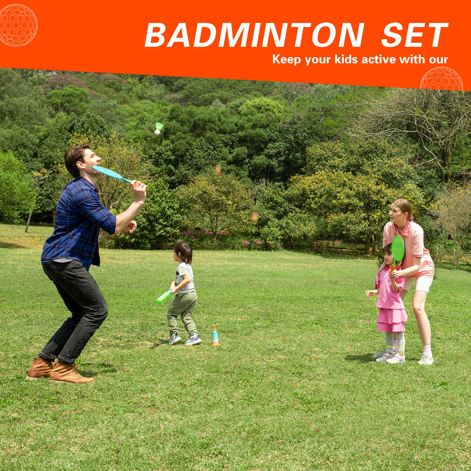 8-in-1 Outdoor Sports Set for Kids - Backyard Games Equipment for Family Fun - Perfect for Birthday Parties, Picnics, and Summer Outdoor Activities