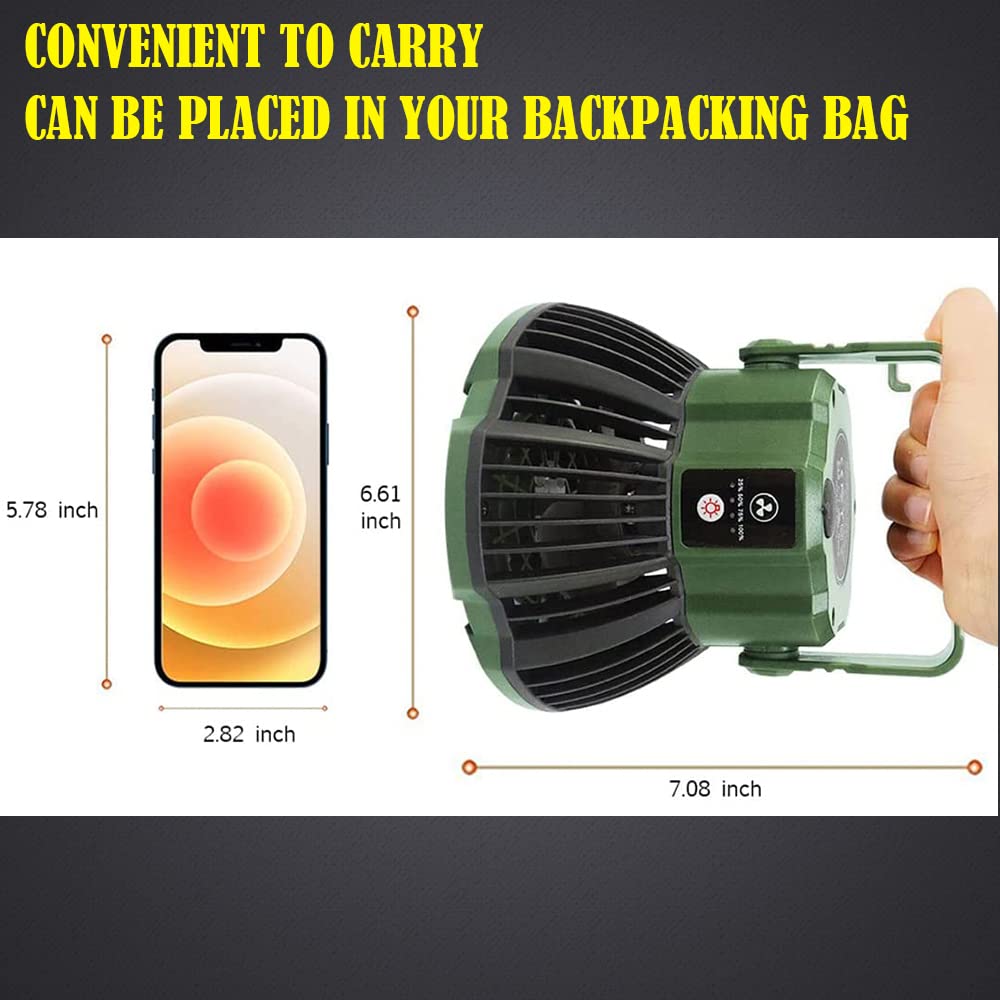 4-Person Pop Up Tent with Rechargeable Waterproof Camping Fan & LED Lights - Remote Control for Outdoor Adventures, Backpacking, and Family Camping Trips