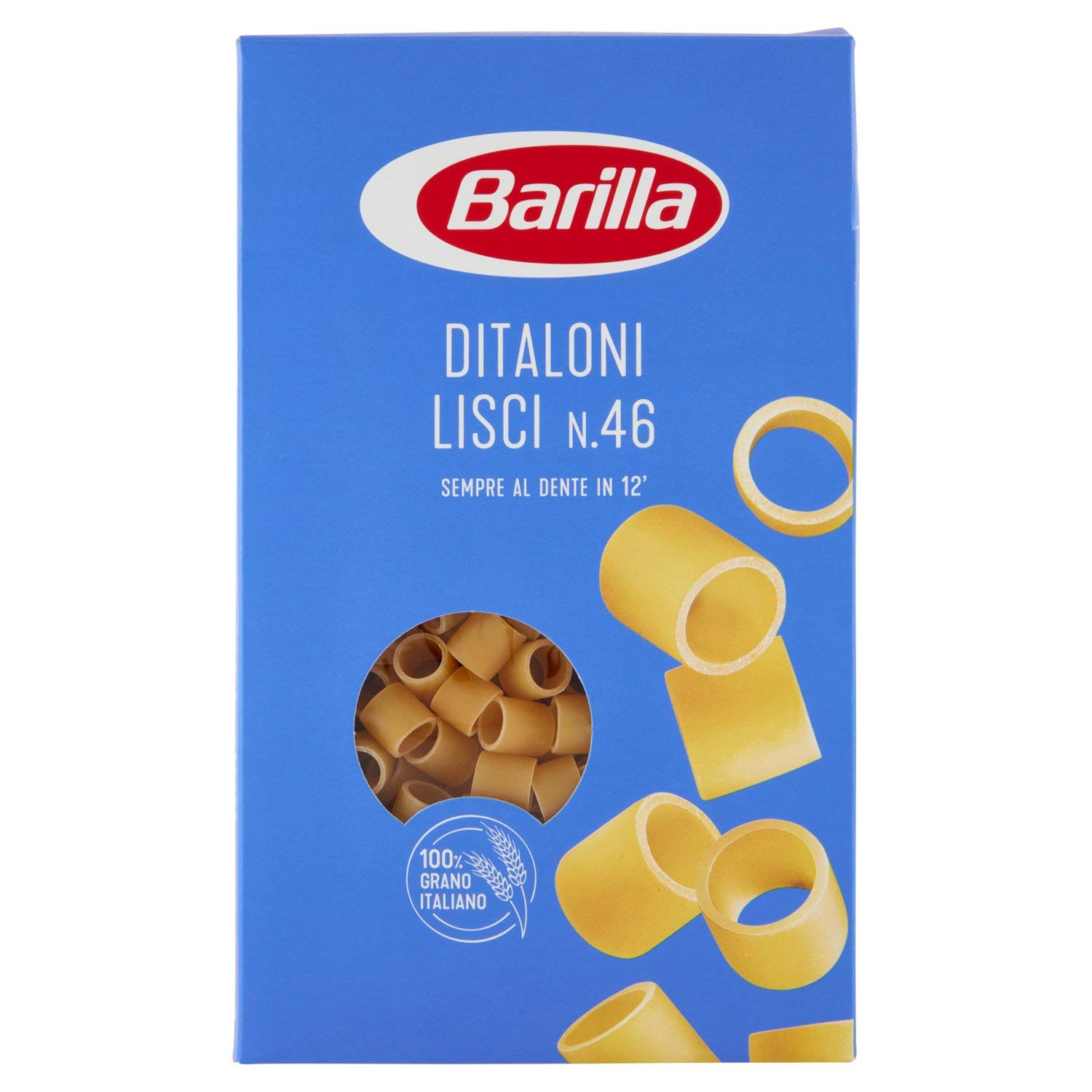 Barilla Ditaloni Smooth Pasta No.6 - 500g (Pack of 6) | Italian Short Tube Pasta for Soups, Salads & Casseroles | Authentic Italian Cuisine