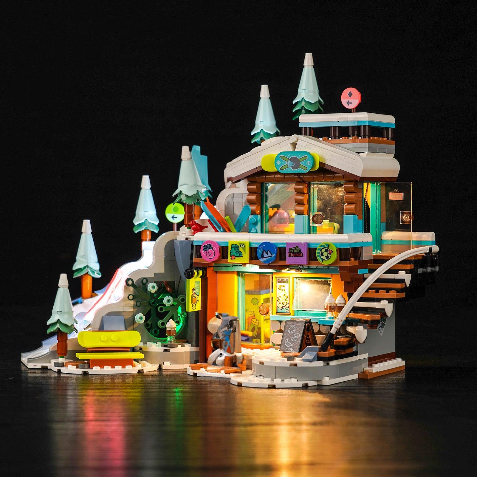 LEGO Mountaintop Climbing Snow Mountain Lamp Set 41756 - LED Light Kit for LEGO Building Blocks, DIY Night Light for Kids Room Decor & Model Display