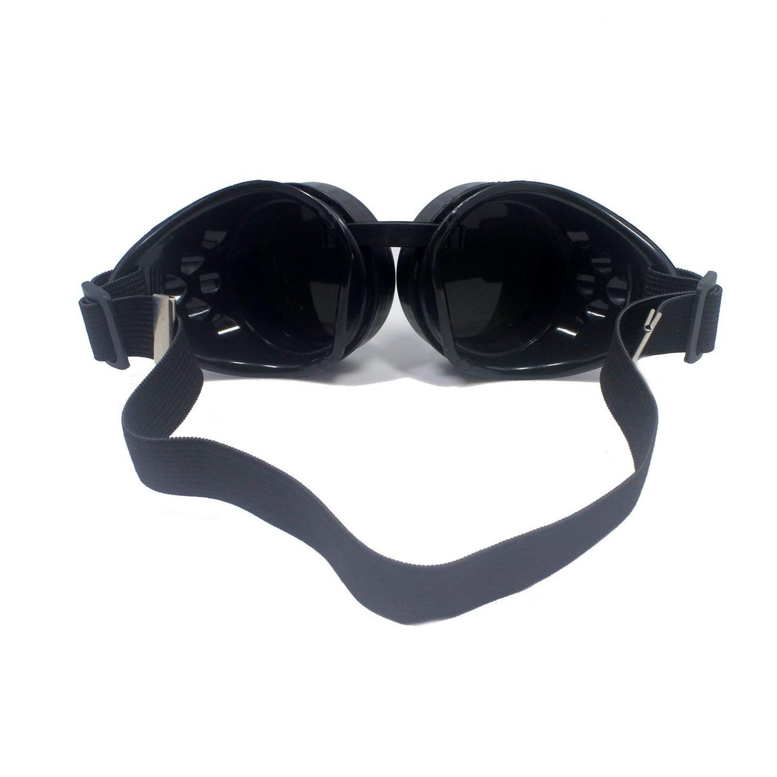 Vintage Steampunk Goggles - Gothic Cosplay Glasses for Halloween, LARP & Costume Parties - Leather & Brass Retro Eyewear Accessories