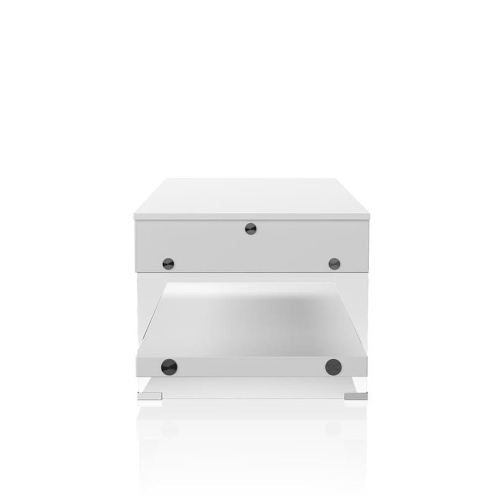 Modern White Wooden Storage Coffee Table with Lift Top - Stylish Living Room Furniture for Small Spaces & Home Organization