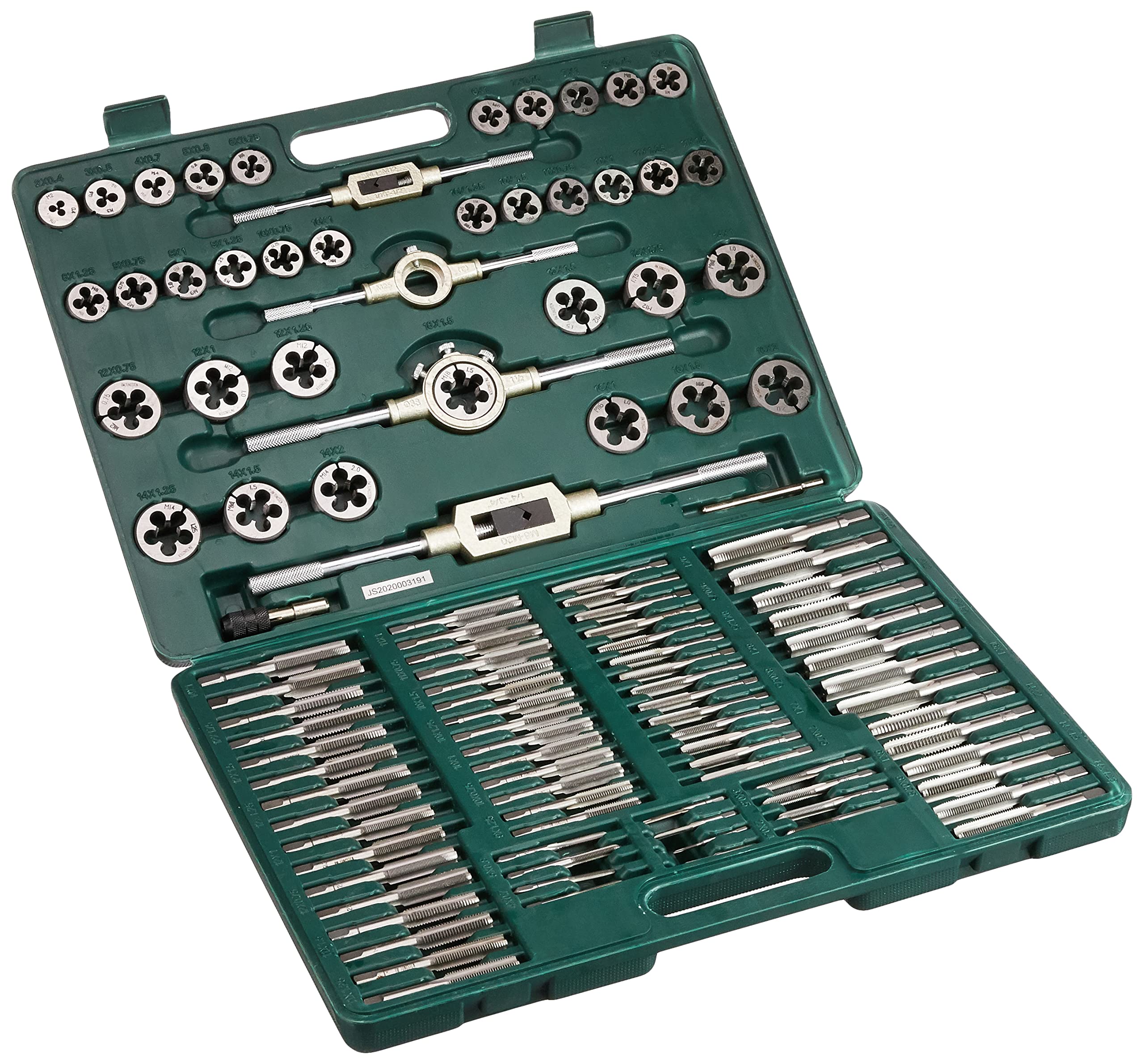 110-Piece M53255 Threaded Washer Set - Internal & External Thread Fasteners for Plumbing, Automotive & DIY Projects | Durable Zinc Alloy Construction