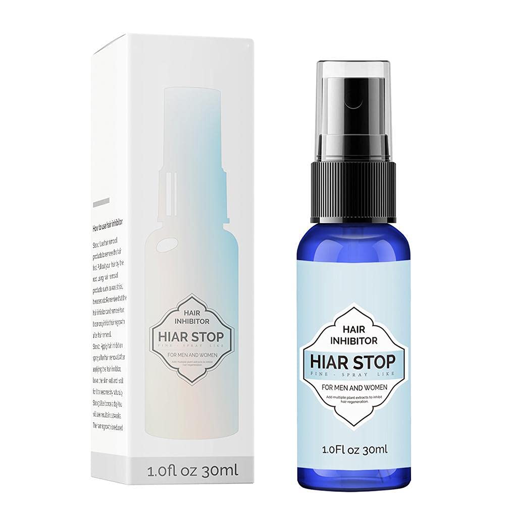 Natural Hair Growth Inhibitor Spray for Face & Body - Painless, Non-Irritating Formula | Reduce Unwanted Hair Growth for Smooth Skin | Perfect for Bikini Line, Underarms & Facial Hair Care