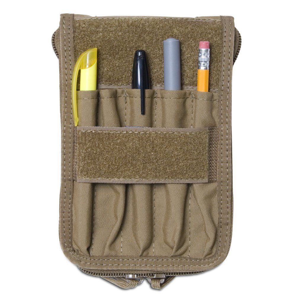 Tactical Notebook Cover for Canadian Forces FMP | Durable Coyote Brown Organizer with Utility Strap | Fits 6.75” x 4.5” Field Message Pad | Military-Grade Tactical Gear for Outdoor, Camping & Survival Use