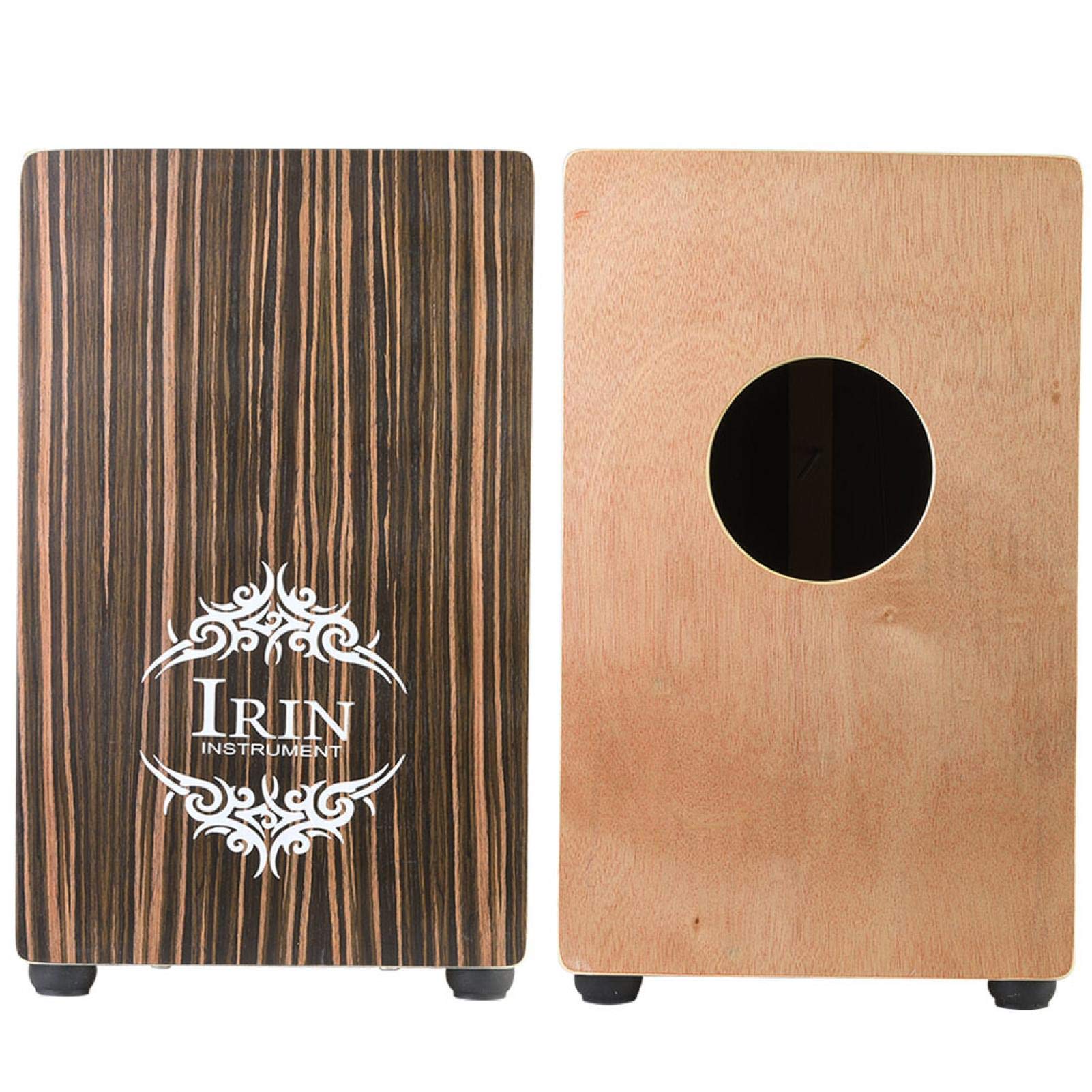 Premium Black Wooden Cajon Box Drum - Handcrafted Percussion Instrument for Adults | Perfect for Home, Studio & Live Performances