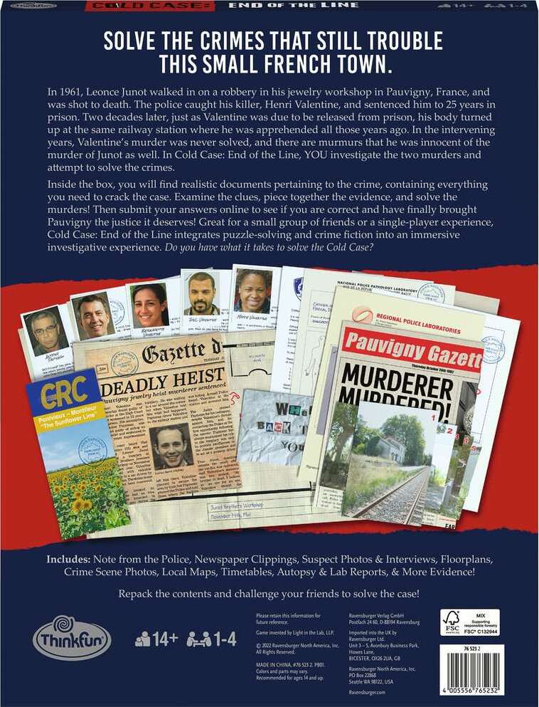 Cold Case 4: End of the Line - True Crime Mystery Novel | Perfect for Book Clubs & Crime Enthusiasts