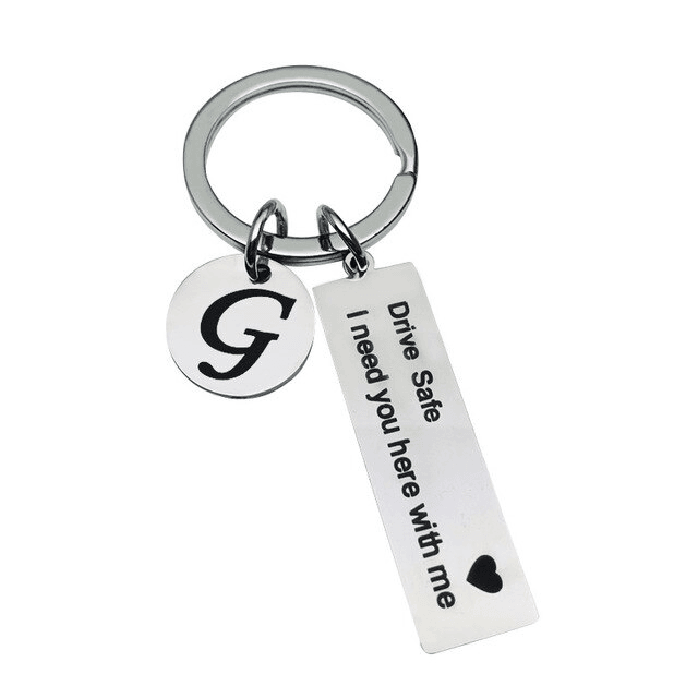 Drive Safe Keychain - Car Safety Key Holder for Keys & Keyrings - Perfect for Drivers, Commuters & Road Trips