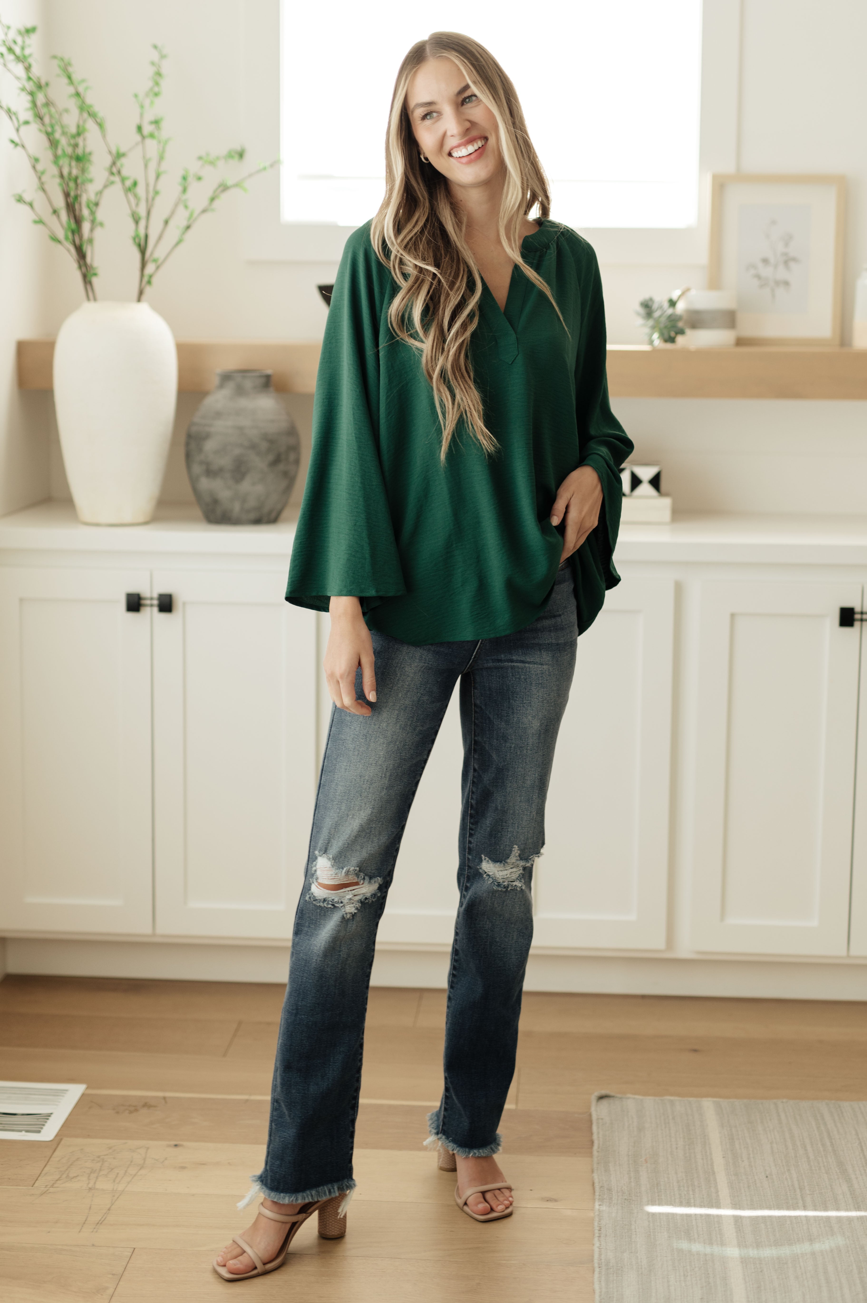 Climb On V Neck Blouse for Women - Stylish Casual & Office Wear - Perfect for Work, Dating & Everyday Outfits