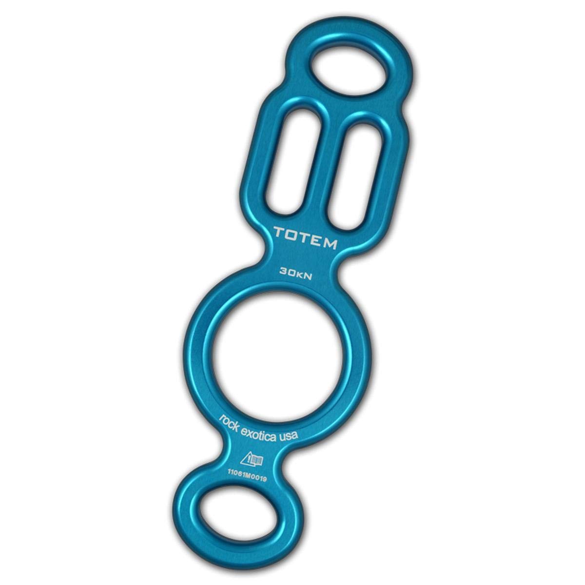 Rock Exotica Totem Descender - Professional Climbing & Rappelling Device for Outdoor Adventures, Caving, Rescue & Industrial Rope Work