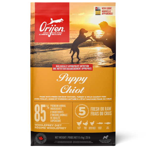 Orijen Premium High-Protein Puppy Dry Dog Food - Grain-Free, Natural Ingredients for Healthy Growth - Ideal for Small & Large Breed Puppies at Home or Outdoor Adventures