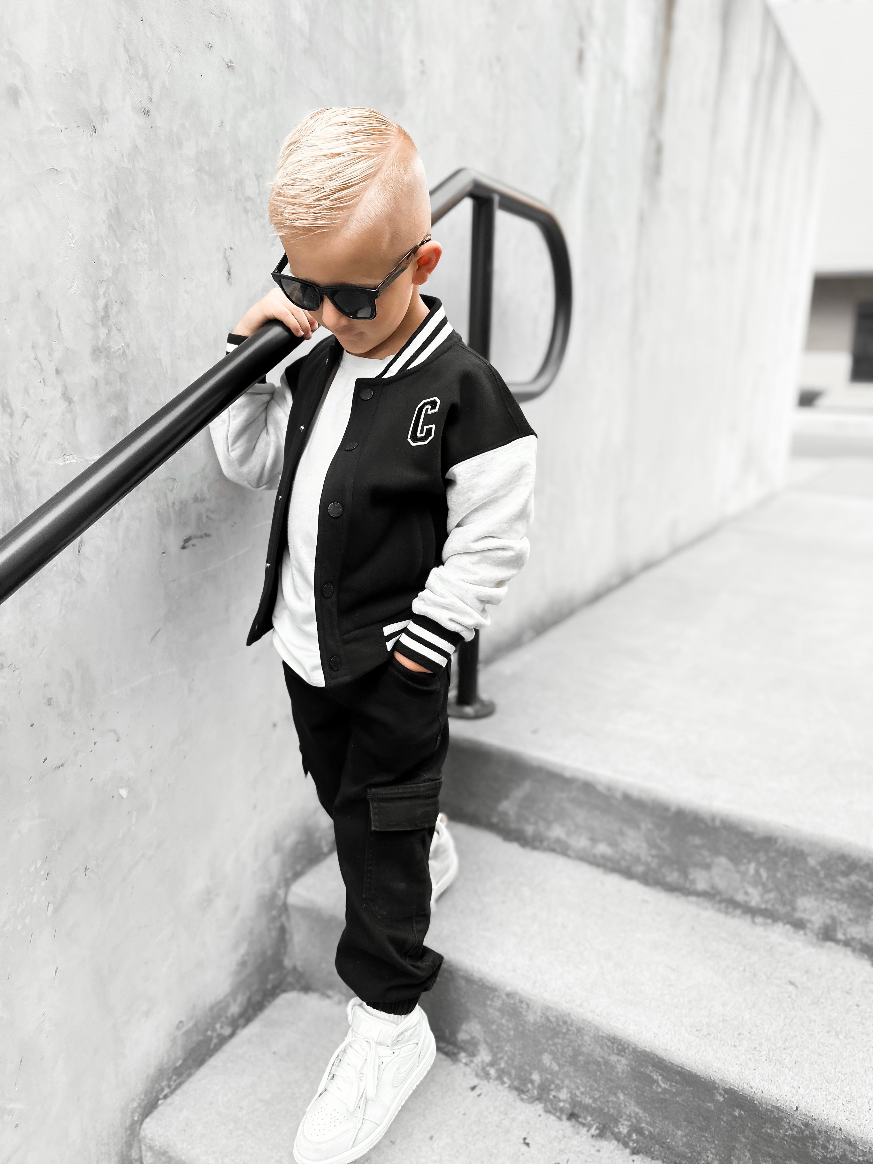 Stylish Black Varsity Jacket for Men & Women - Trendy Letterman Jacket for Casual Wear, Sports, and School Events