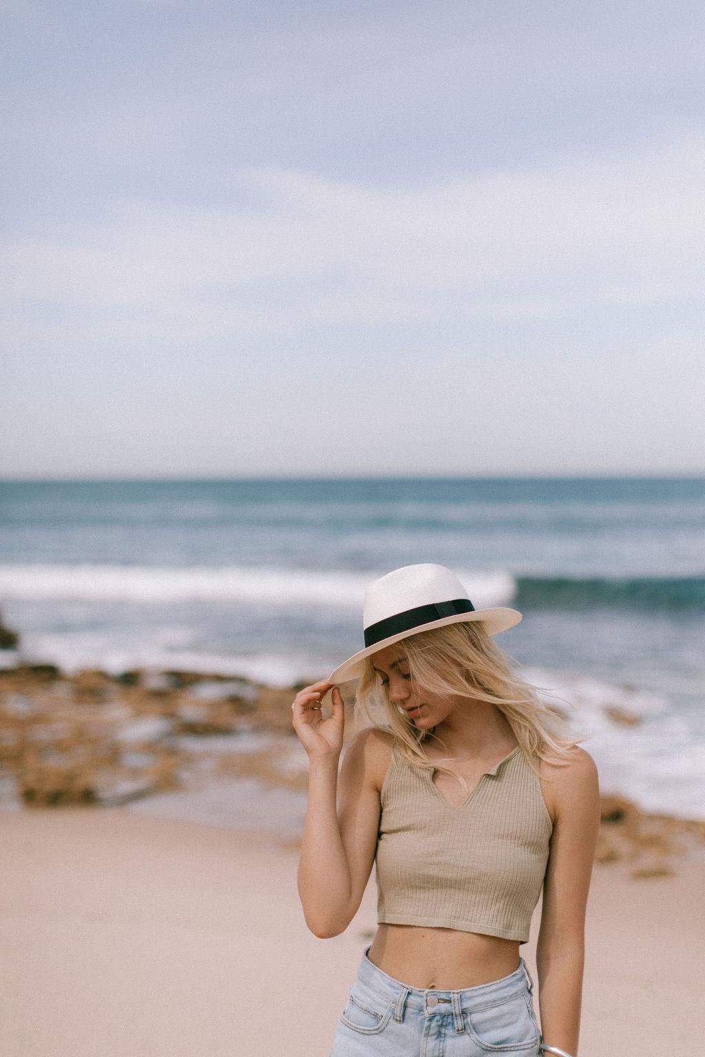 Premium Panama Fedora Hat in Ivory - Classic Straw Sun Hat for Men & Women - Perfect for Beach, Summer Outfits, and Outdoor Events