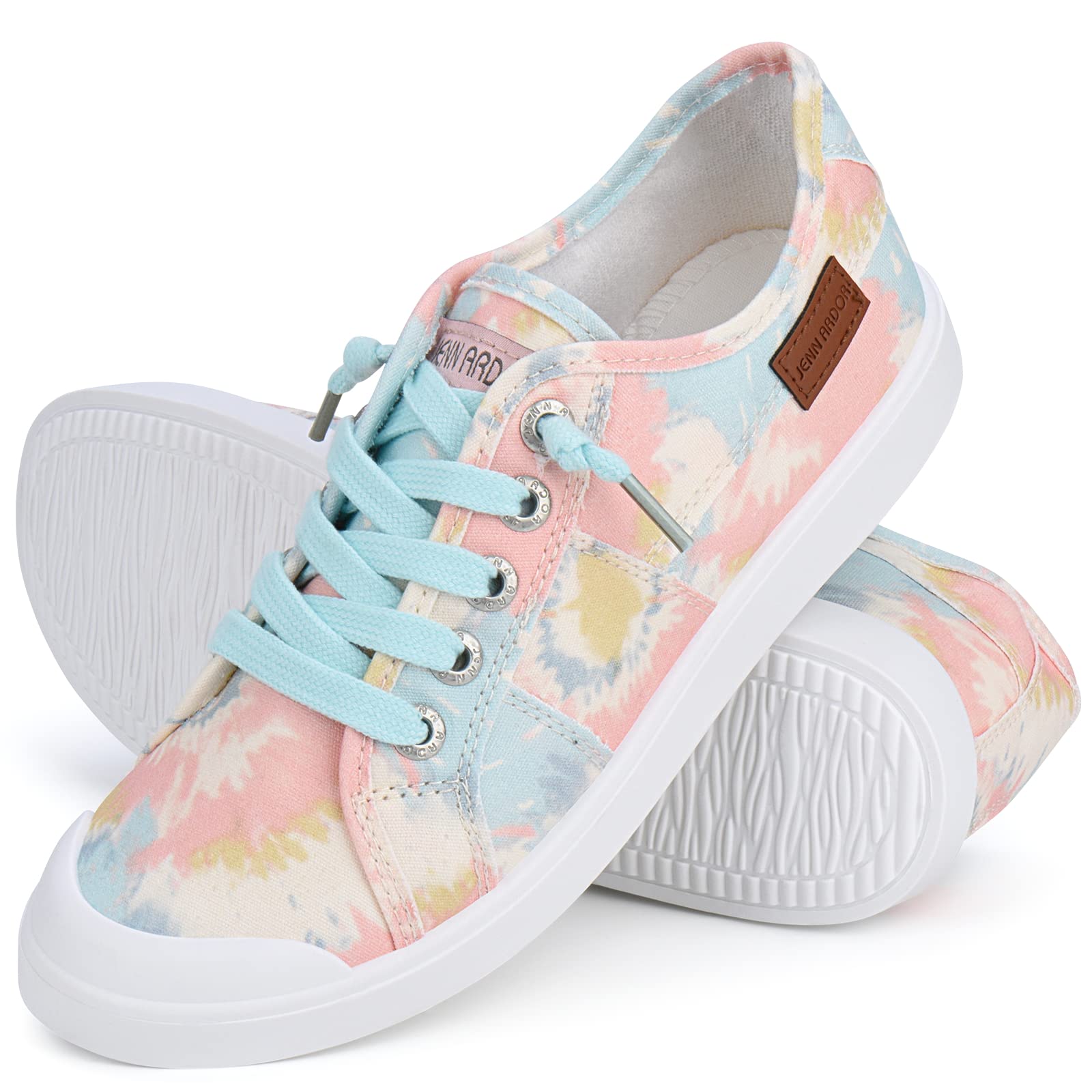 JENN ARDOR Women's Slip-On Canvas Sneakers - Comfortable Low-Top Casual Walking Shoes for Women | Perfect for Everyday Wear, Errands & Light Exercise