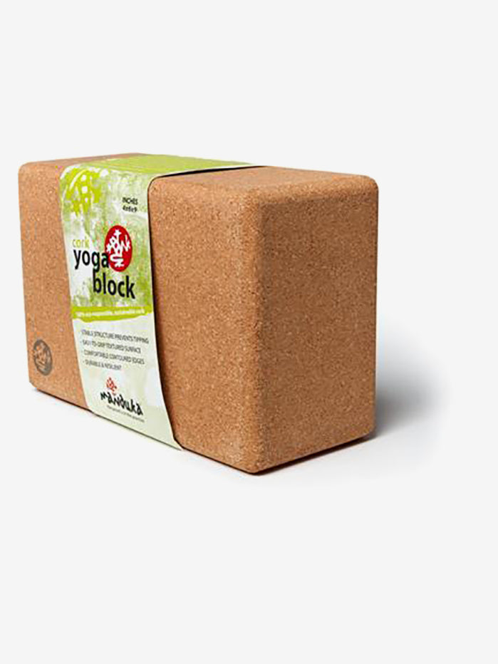 Manduka Cork Yoga Block - Eco-Friendly & Non-Slip Yoga Brick for Stability & Support - Perfect for Yoga, Pilates & Meditation Practice at Home or Studio