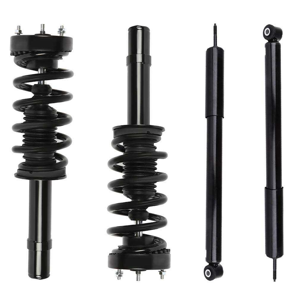 Complete Struts Shock Absorbers Set for 2012-2017 Dodge Charger - Front & Rear Quick Strut Assembly (Part# 172899L, 172899R, 349065, 5797) - Smooth Ride & Enhanced Handling for City Driving & Highway Commutes