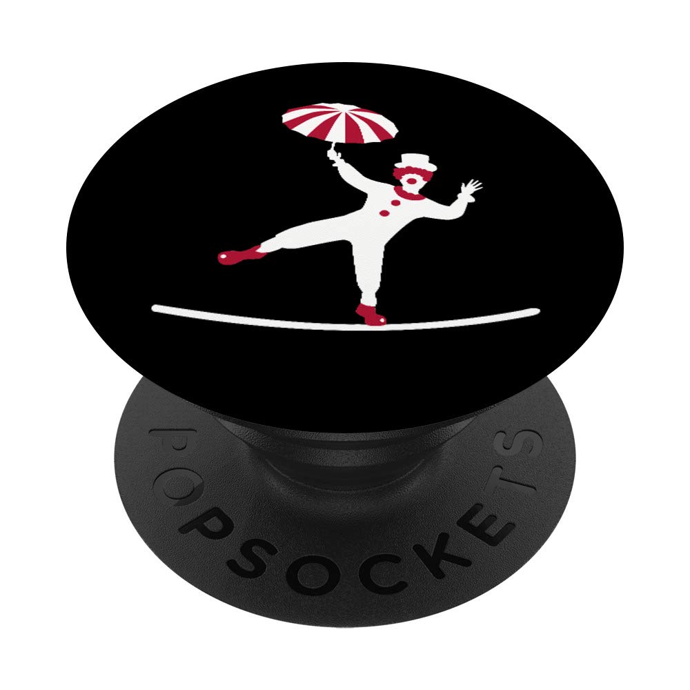Funny Circus Clown PopSockets Phone Grip & Stand - Expandable Phone Holder for iPhone, Samsung & Tablets - Perfect for Selfies, Gaming & Everyday Use