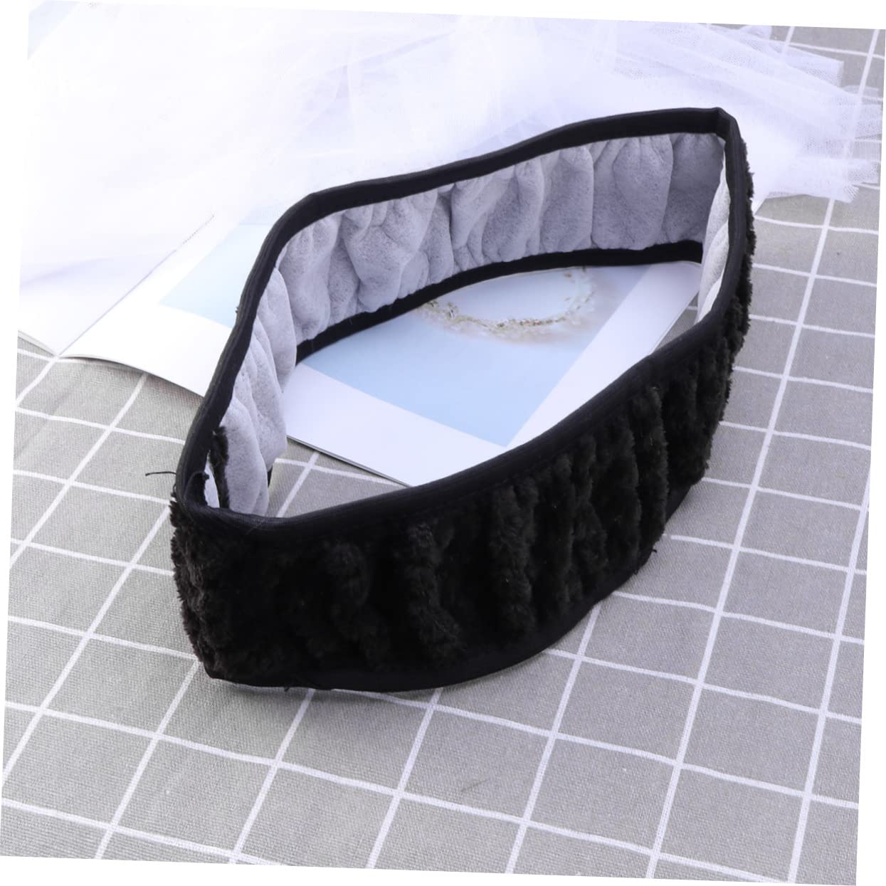 VICASKY Black Elastic Car Steering Wheel Cover 36-38cm (14-15 inches) - Stylish, Non-Slip, Easy to Install for Comfort & Safety - Perfect for Daily Commute, Road Trips & Winter Driving