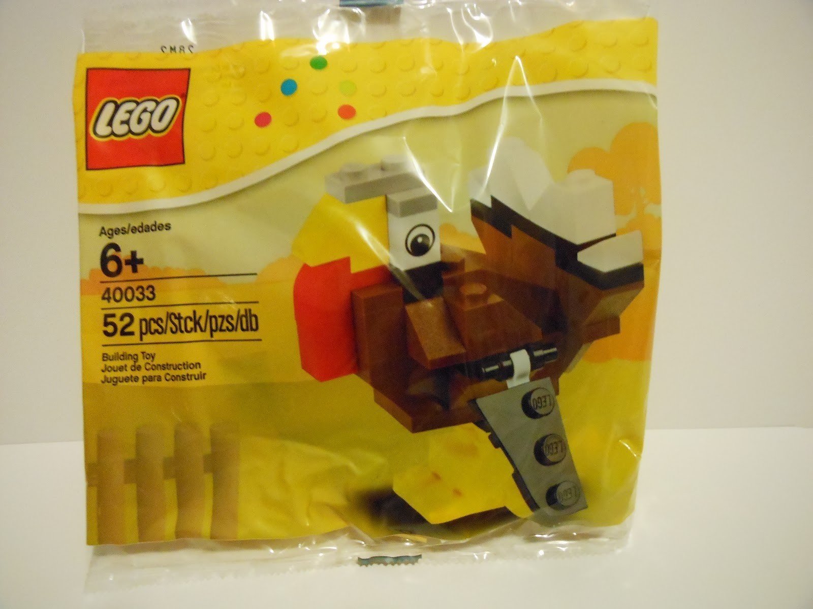 LEGO Creator Expert Turkey 40033 Building Kit - Collectible Holiday Decoration for Thanksgiving & Christmas Home Decor