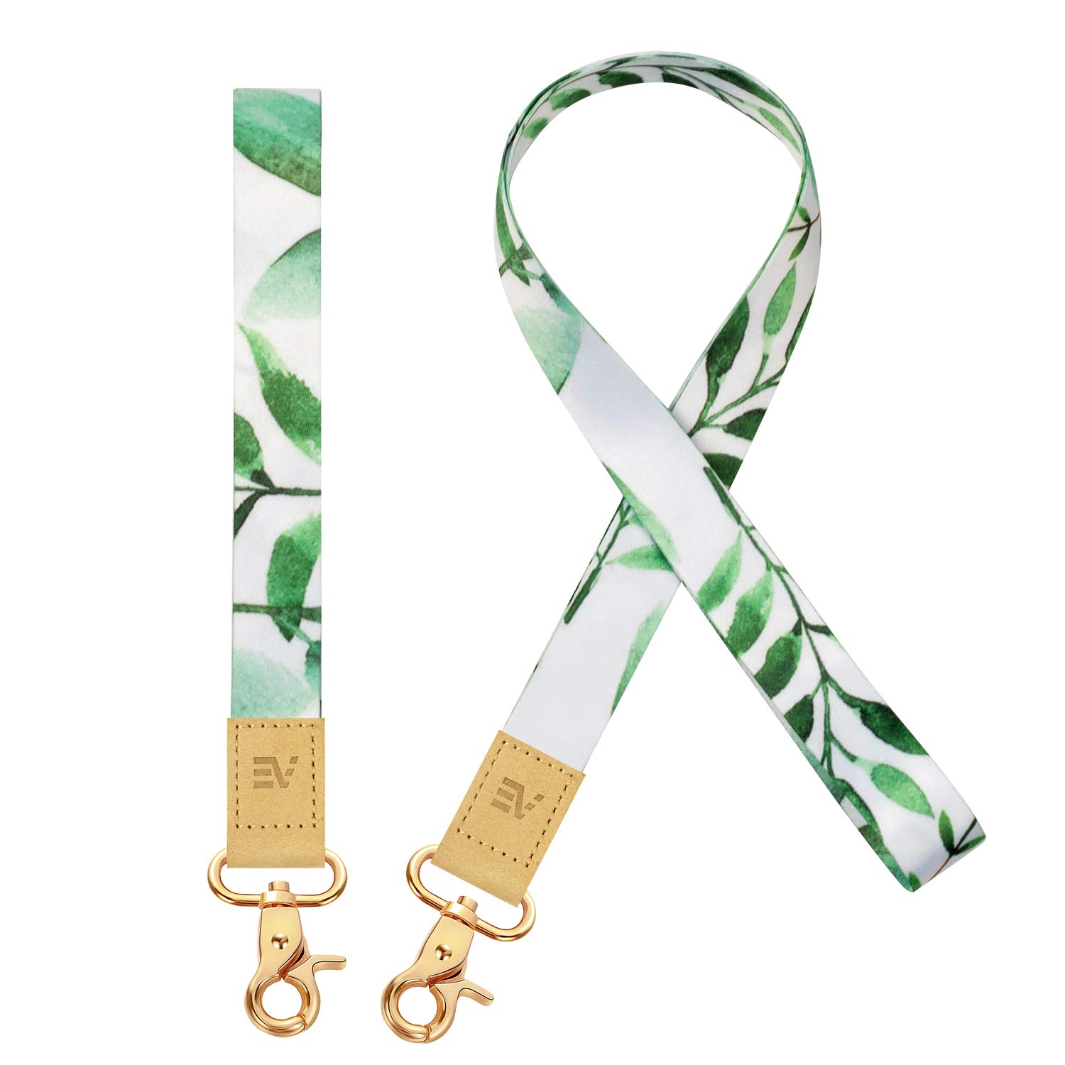 2 Pack Wrist & Neck Lanyards for ID Badges - Adjustable Keychain Holder for Car Keys, Work Badges & Access Cards - Unisex Design for Men & Women - Perfect for Office, School, Events & Security Use