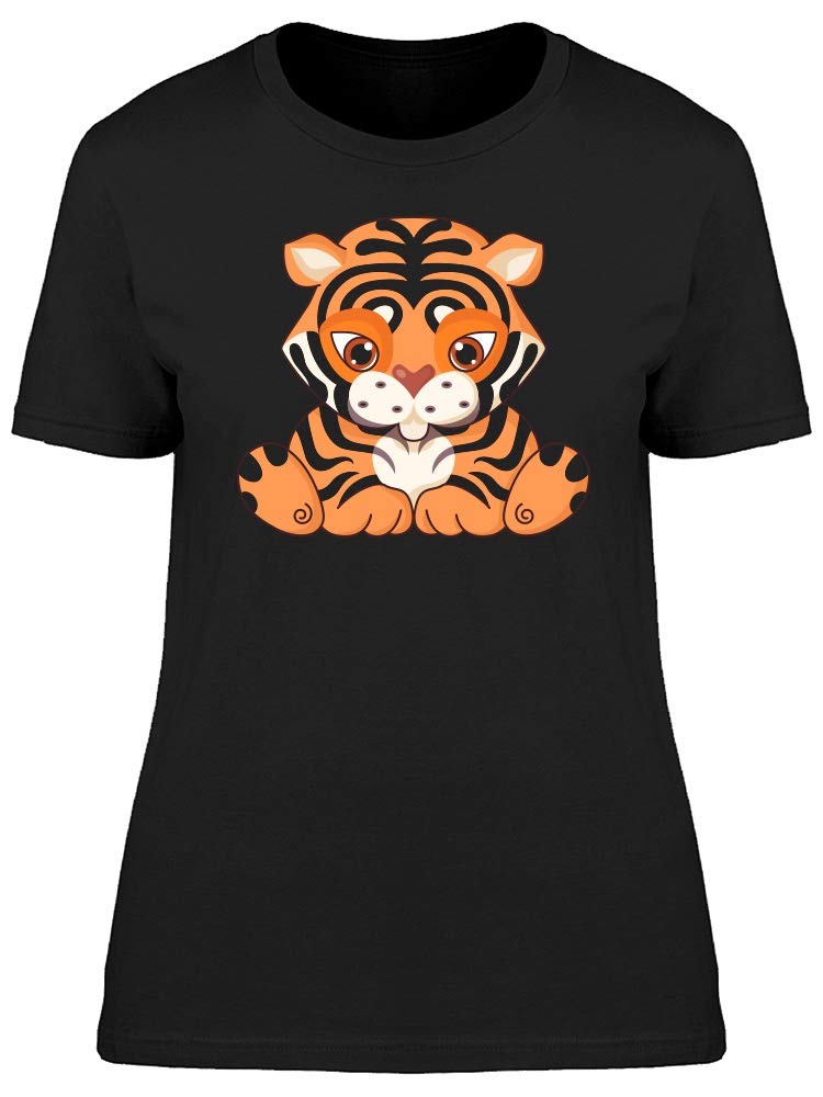 Cute Tiger Cartoon T-Shirt for Women - Soft Cotton Casual Tee for Everyday Wear, Street Style & Weekend Outfits