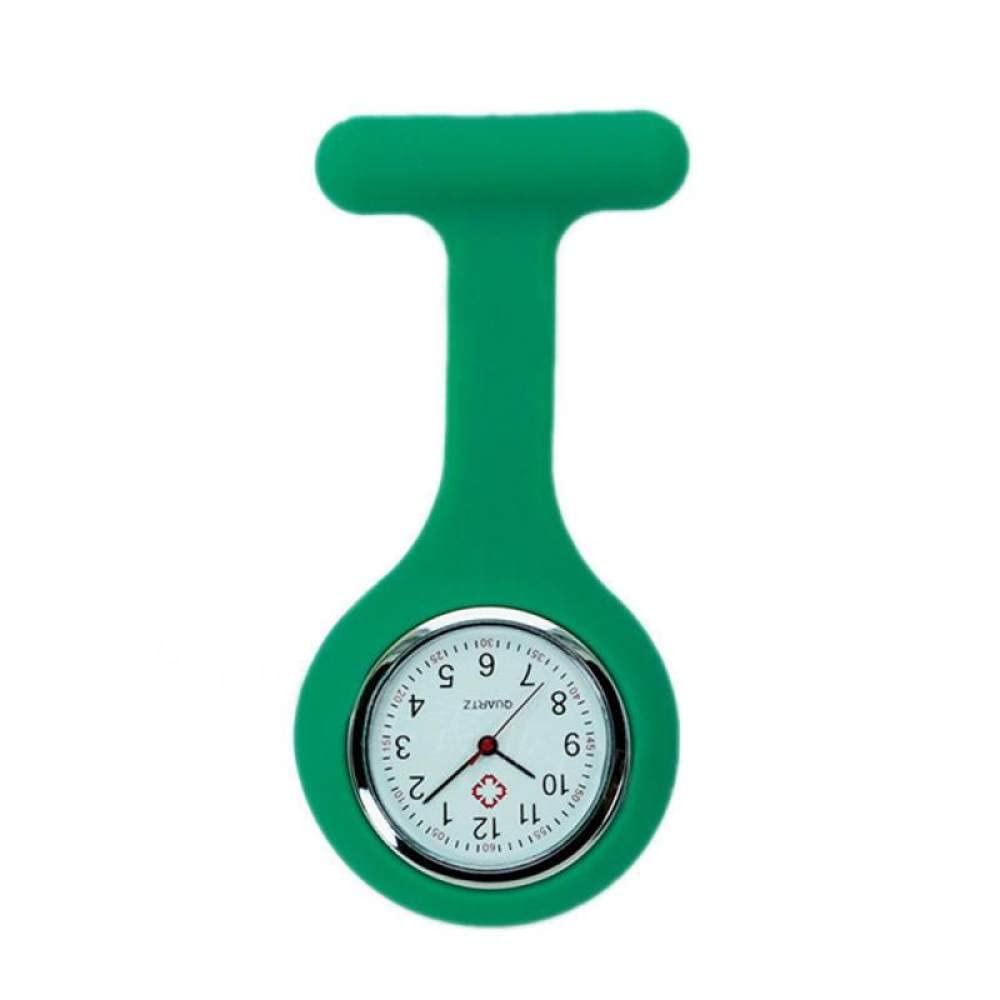 Silicone Nurse Watch - Medical Pocket Watch with Pin & Hanging Chain - Quartz Movement - Perfect for Nurses, Doctors & Healthcare Professionals - Great for Clinical Shifts, Ward Rounds & Medical Duties