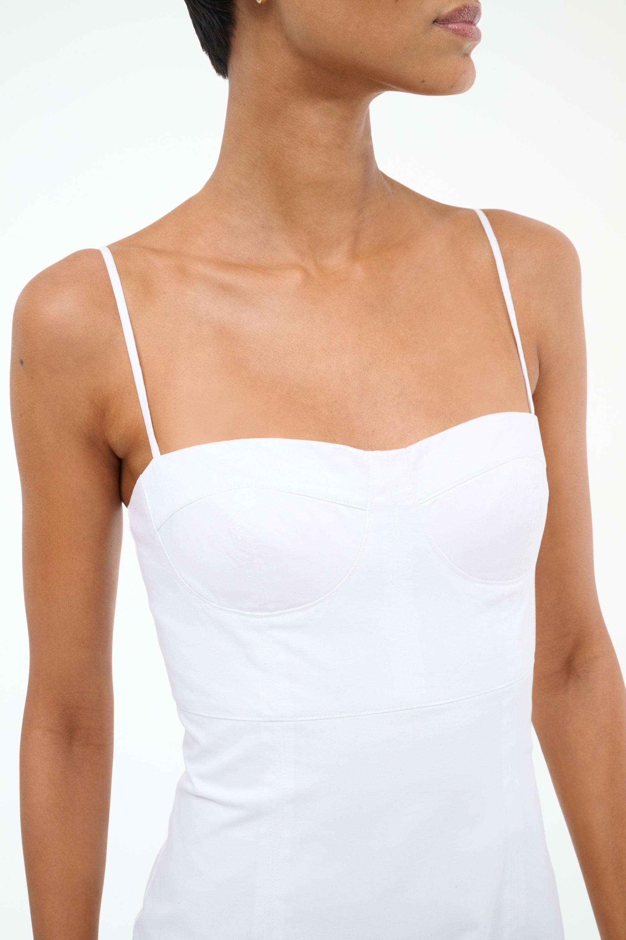 Whitney Dress - Elegant White Women's Dress for Casual Wear, Parties & Special Occasions