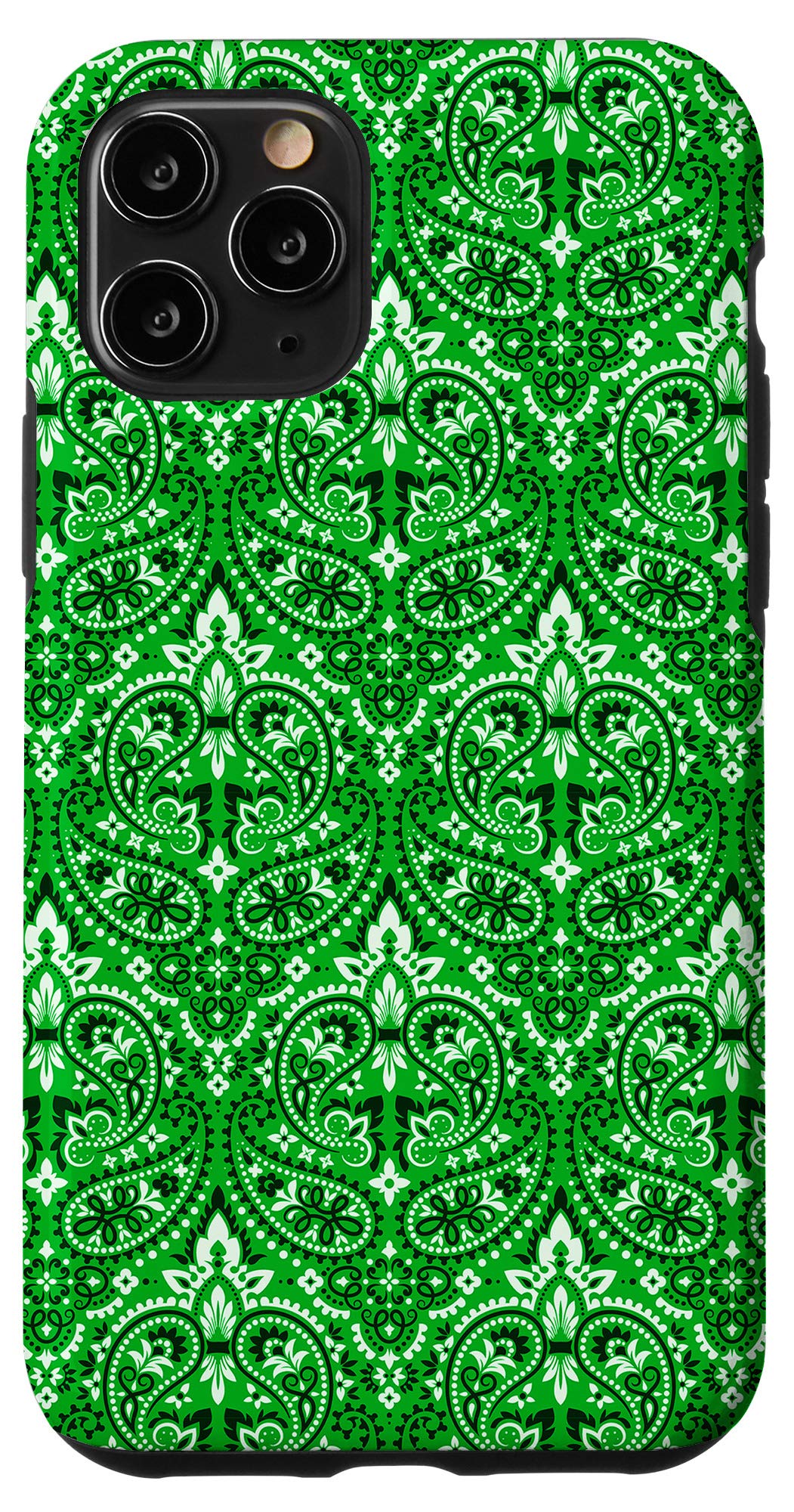 iPhone 11 Pro Case - JCombs Paisley Bandana Design (Color #H120) - Slim Protective Cover for Everyday Use, Travel & Work