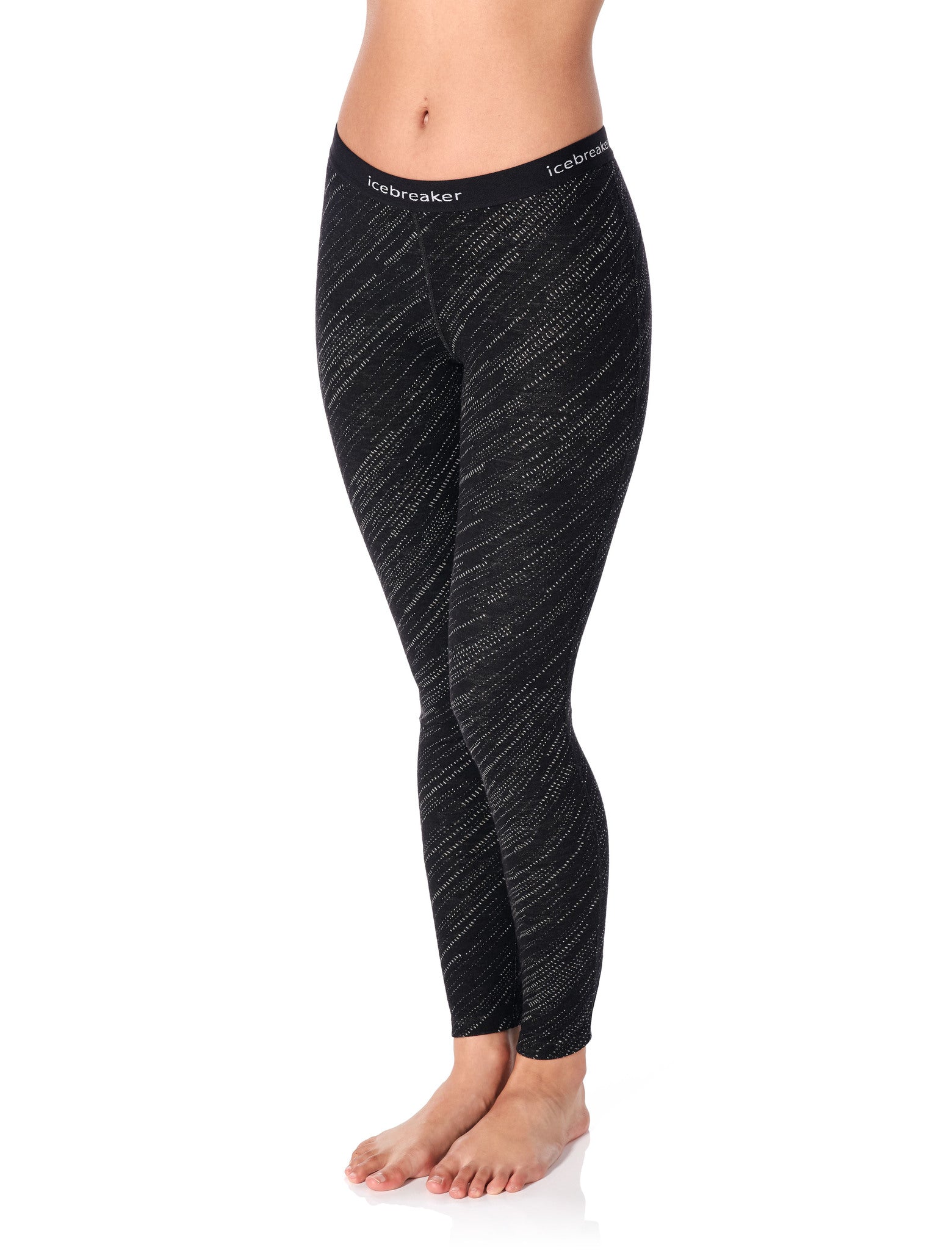250 Vertex Leggings Snow Storm - Women's High Waist Yoga Pants for Running, Workout & Winter Sports - Thermal Fleece Lined Tights for Cold Weather