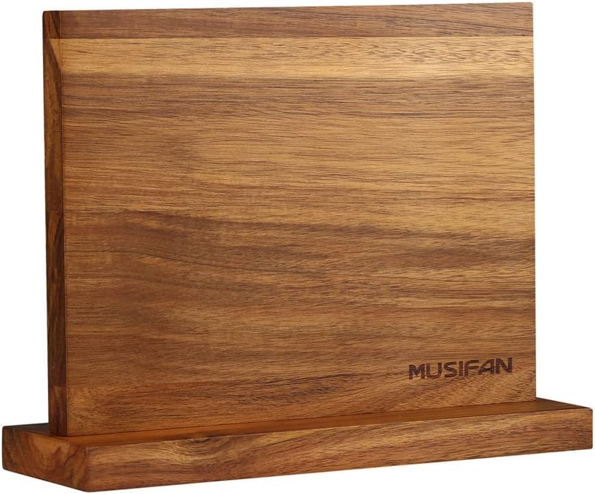 Premium Magnetic Knife Holder - Strong Magnetic Knife Block Stand for Kitchen Knives - Safe Cutlery Storage & Display Rack - Perfect for Home Chefs & Professional Kitchens