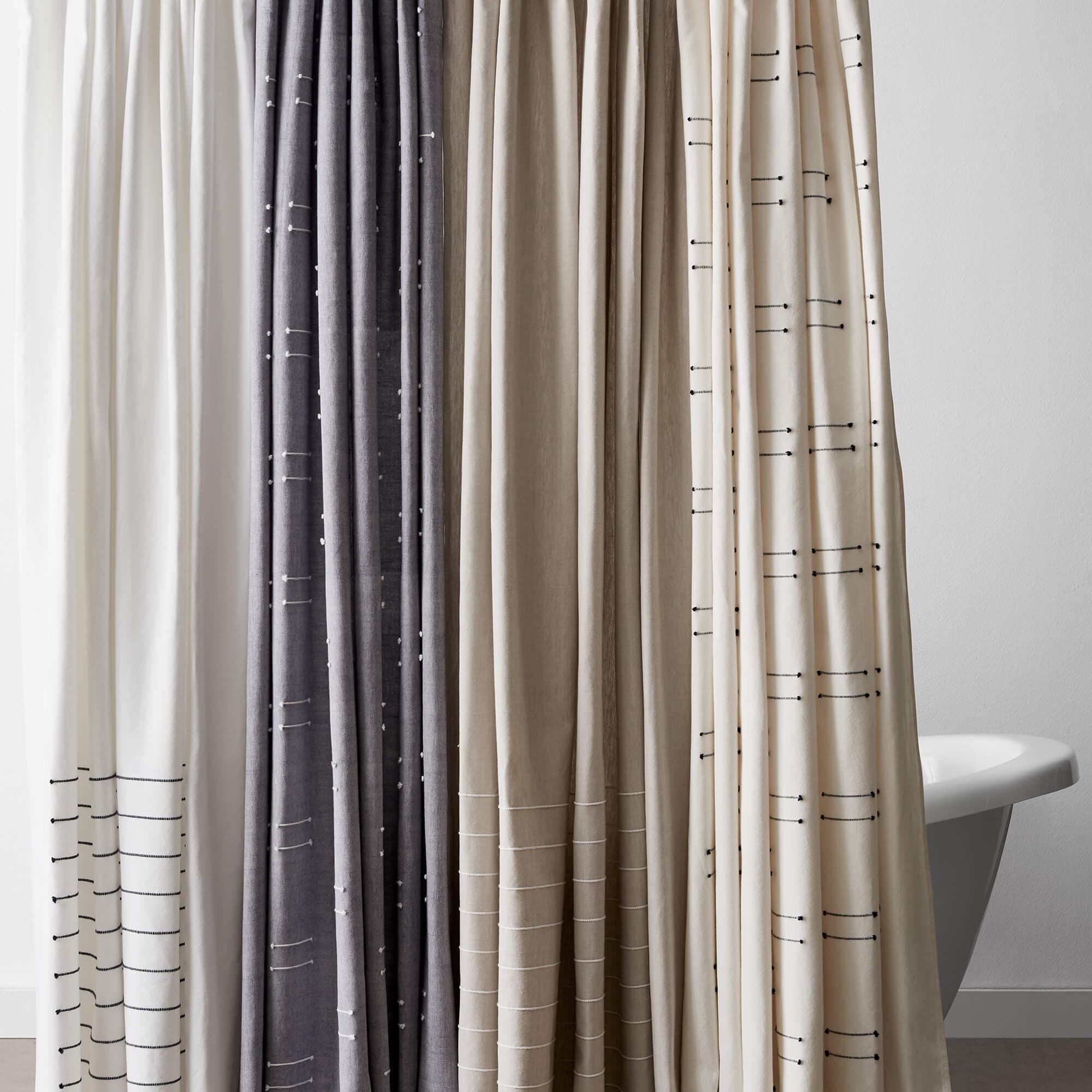 Stylish Chilka Shower Curtain - Waterproof Bathroom Decor for Modern Homes - Perfect for Bathrooms, Showers & Spa-Like Retreats