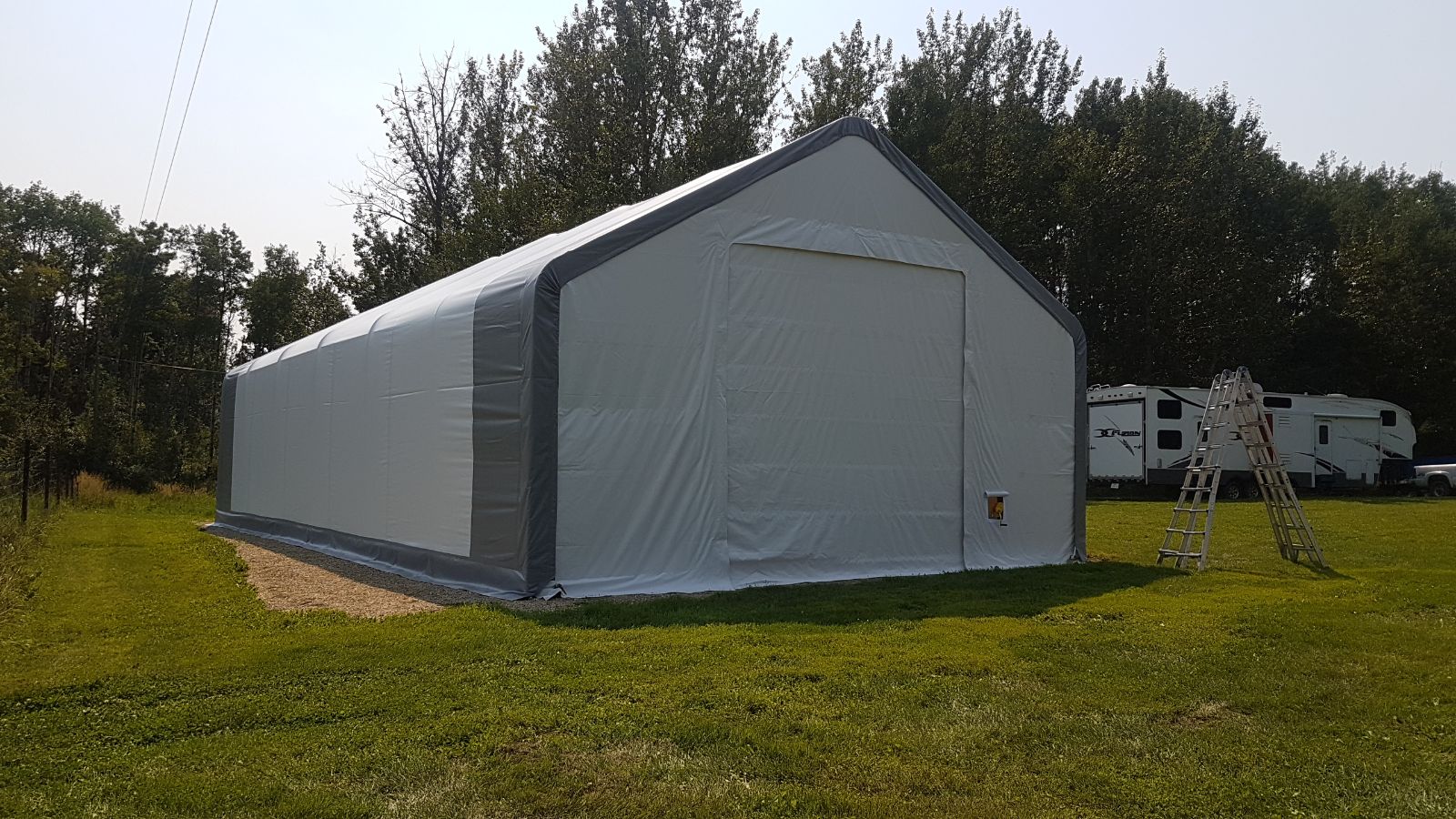 30' Wide Double Truss Storage Building - Heavy Duty Portable Shelter for Farm, Industrial & Commercial Use | Durable Outdoor Storage for Equipment, Vehicles & Supplies