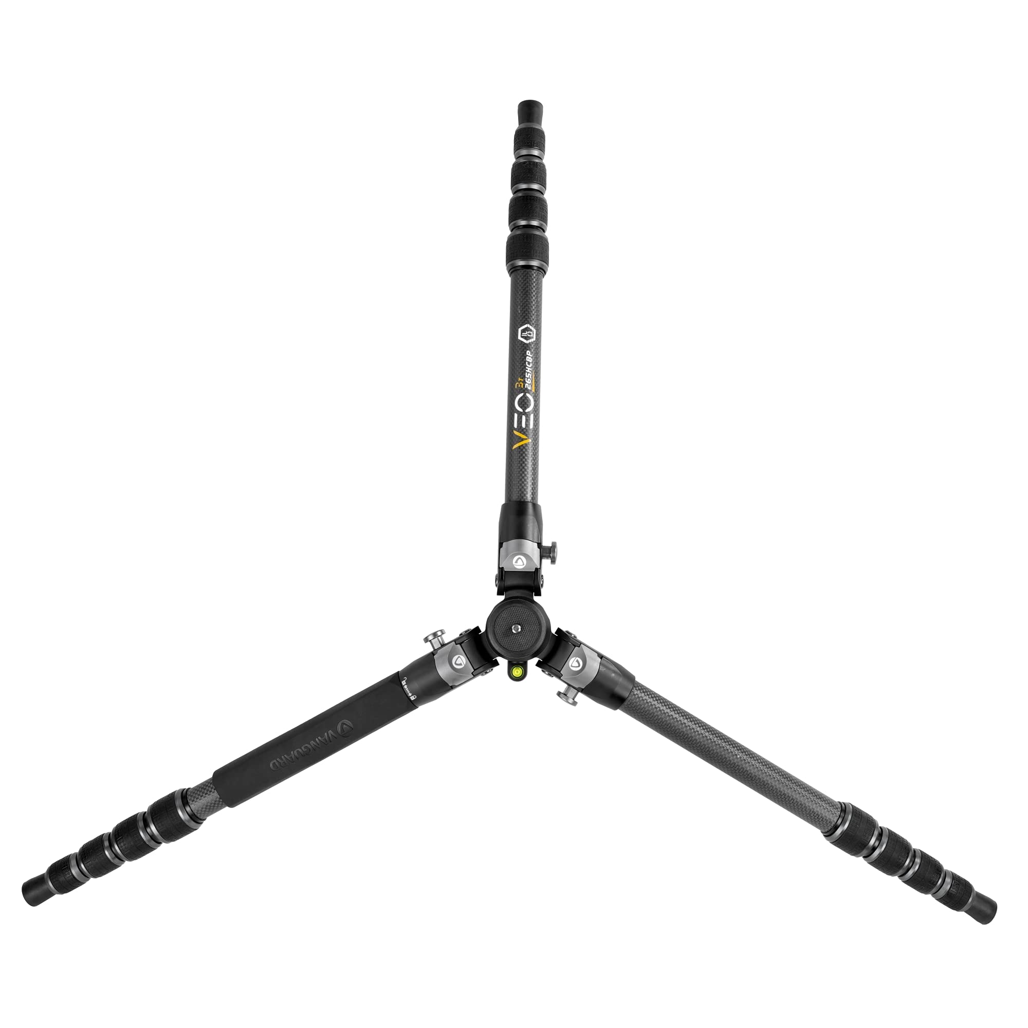 Vanguard VEO3T235CBP Carbon Fiber Travel Tripod with Ball Head - Lightweight & Compact for Travel Photography, Vlogging, and Outdoor Adventures - Includes Removable Pan Handle & Quick Shoe with Built-in Smartphone Holder