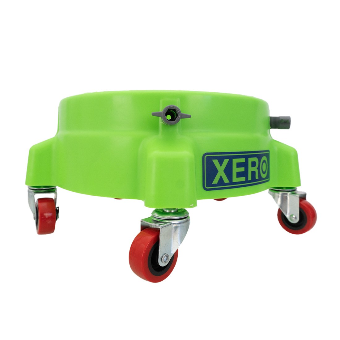 XERO Heavy Duty Bucket Dolly with 4 Swivel Casters - Portable Utility Cart for Moving Buckets, Paint Cans & Cleaning Supplies - Ideal for Construction, Janitorial & Home Improvement Projects