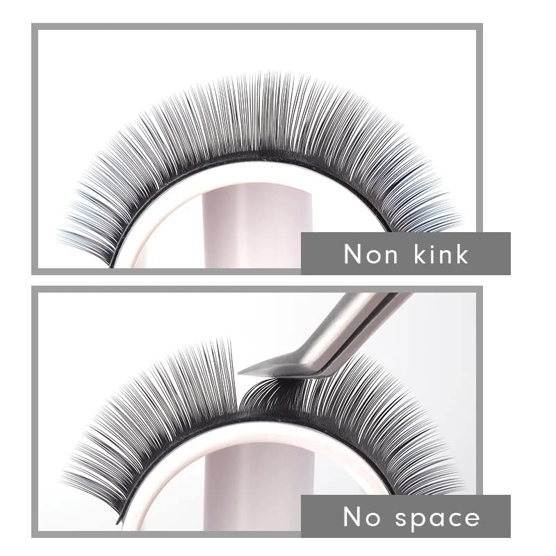 0.05 Russian Volume Eyelash Extensions - Cashmere Mink Lashes with C/D Curls for Salon & Home Use | Semi-Permanent Individual False Eyelashes | Natural Volume Fan Silk Lashes for Bridal, Party & Everyday Makeup Looks