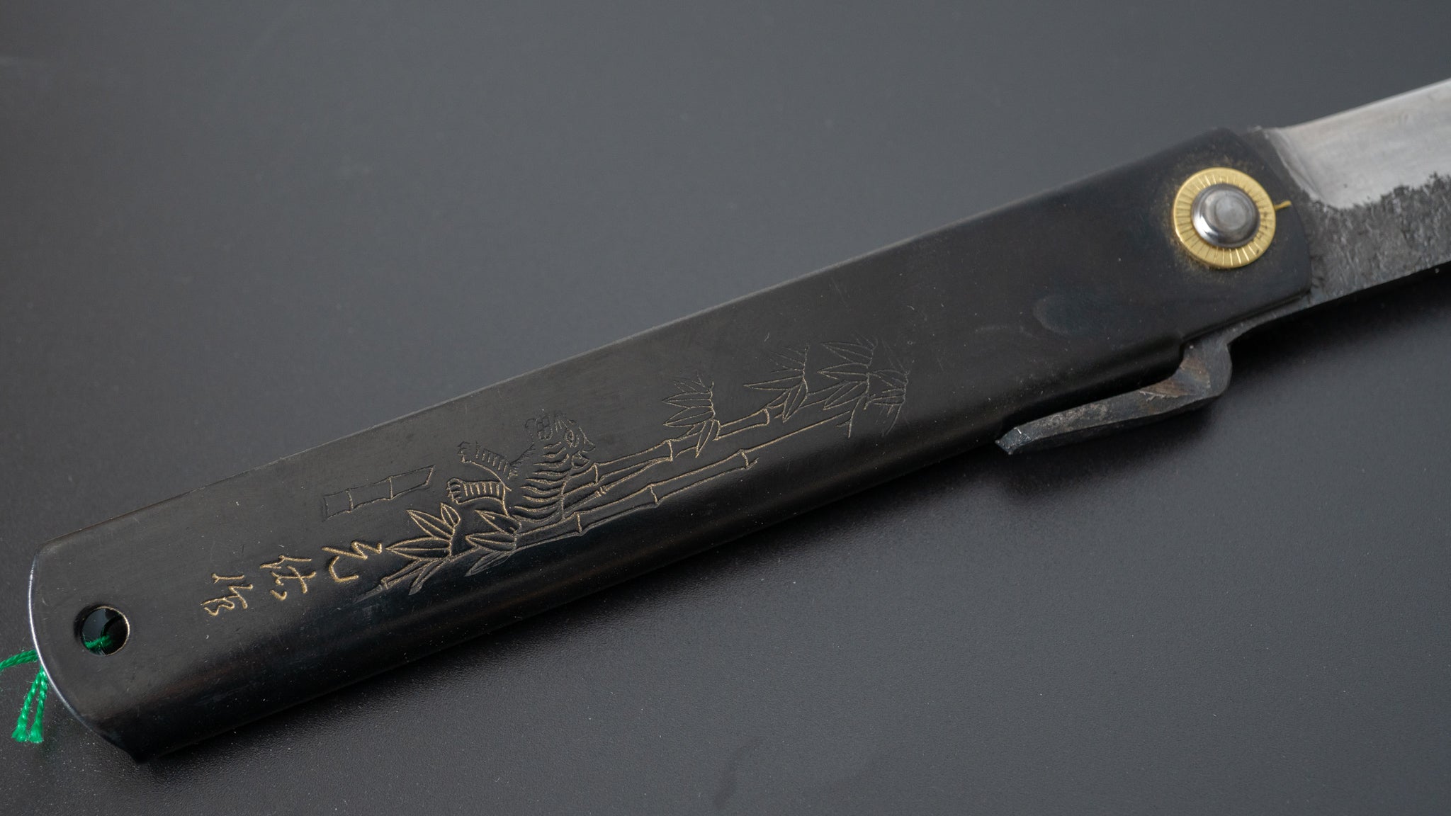 Higonokami Motosuke Folding Knife - X Large Brass Handle (#16B K) | Japanese Traditional Pocket Knife for Outdoor, Camping & EDC
