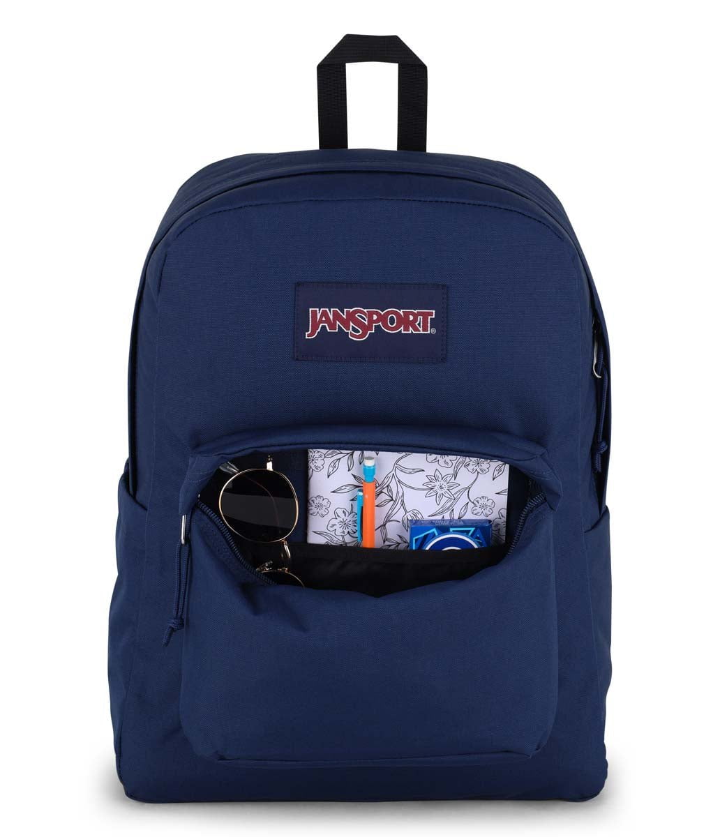 JanSport SuperBreak Plus Backpack - Lightweight Laptop Backpack for School & Travel, Navy Blue | Durable College Backpack with 15