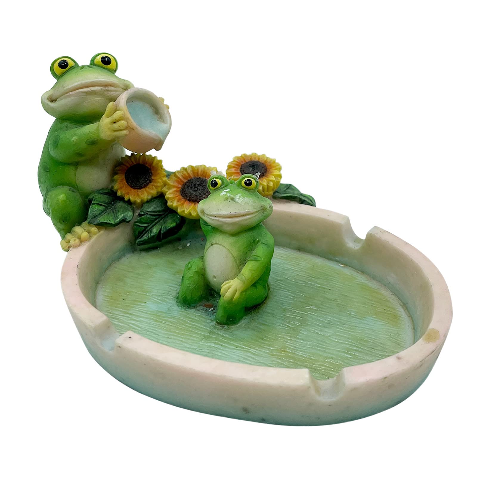 Cute Resin Frog & Elephant Ashtray - Aesthetic Room Decor for Living Room, Tabletop, Wall Art | Perfect for Smoking Accessories, Home Decor & Gift Ideas