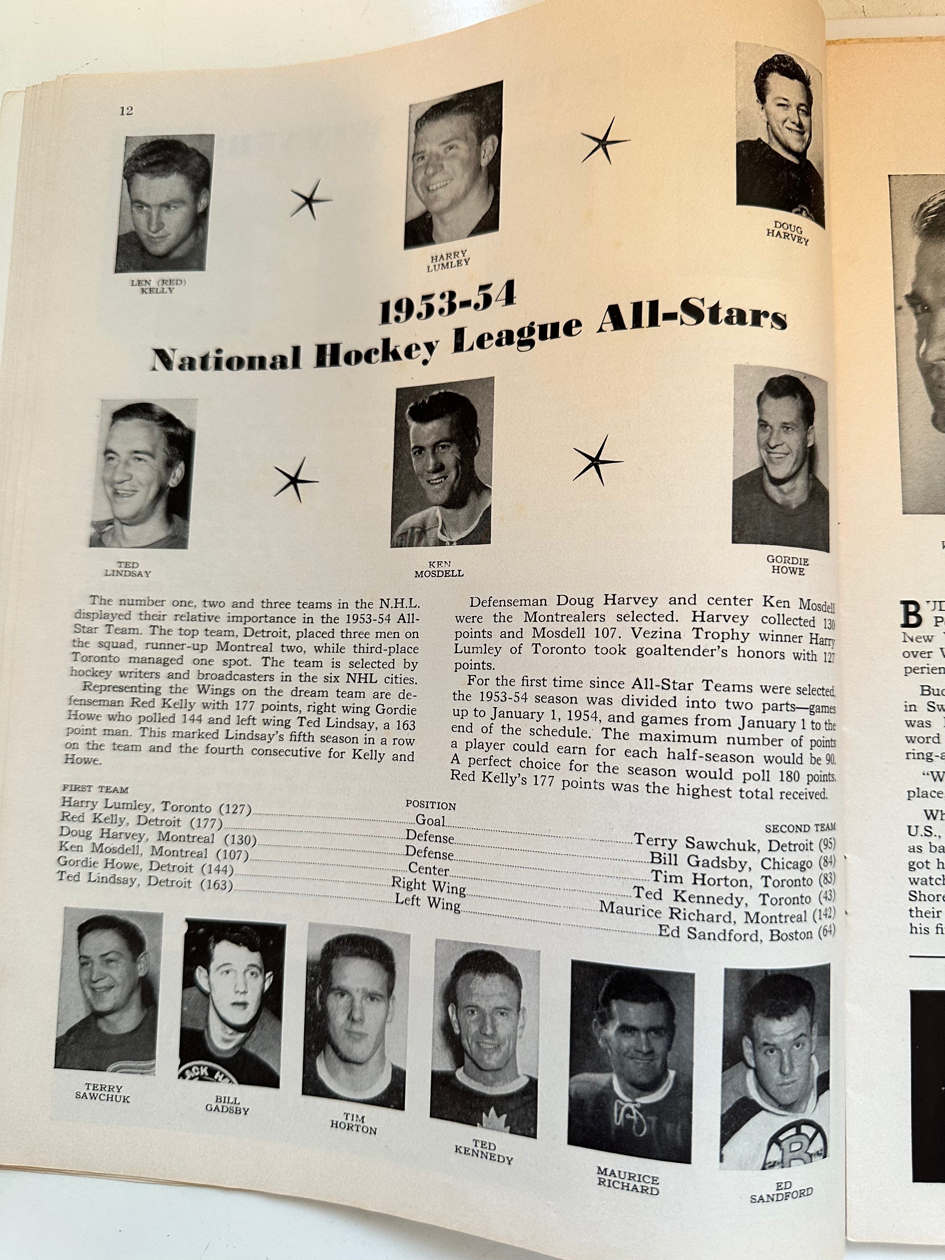 Vintage 1954-55 Toronto Maple Leafs vs New York Rangers Rare Hockey Game Program - December 12 Collectible Memorabilia for Sports Fans and History Enthusiasts | Perfect for Framing, Display, and Hockey Memorabilia Collections