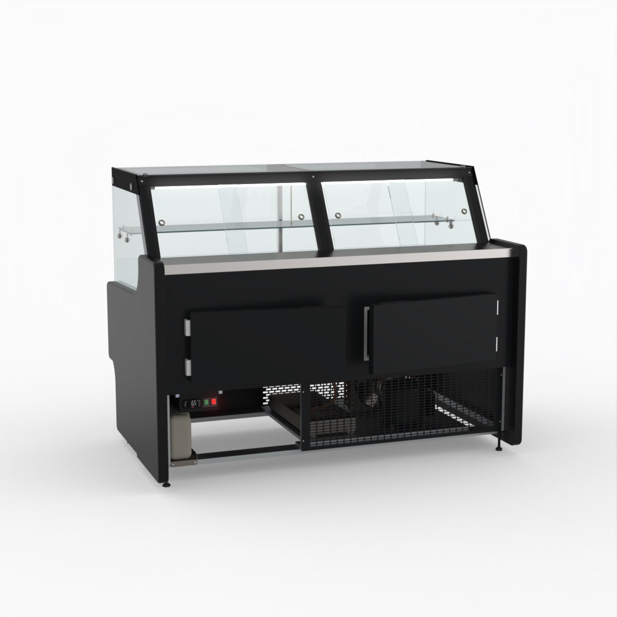 1.5 Meter Deli Showcase Glass Display Case - Commercial Refrigerated Food Display for Bakery, Deli, and Supermarket Use