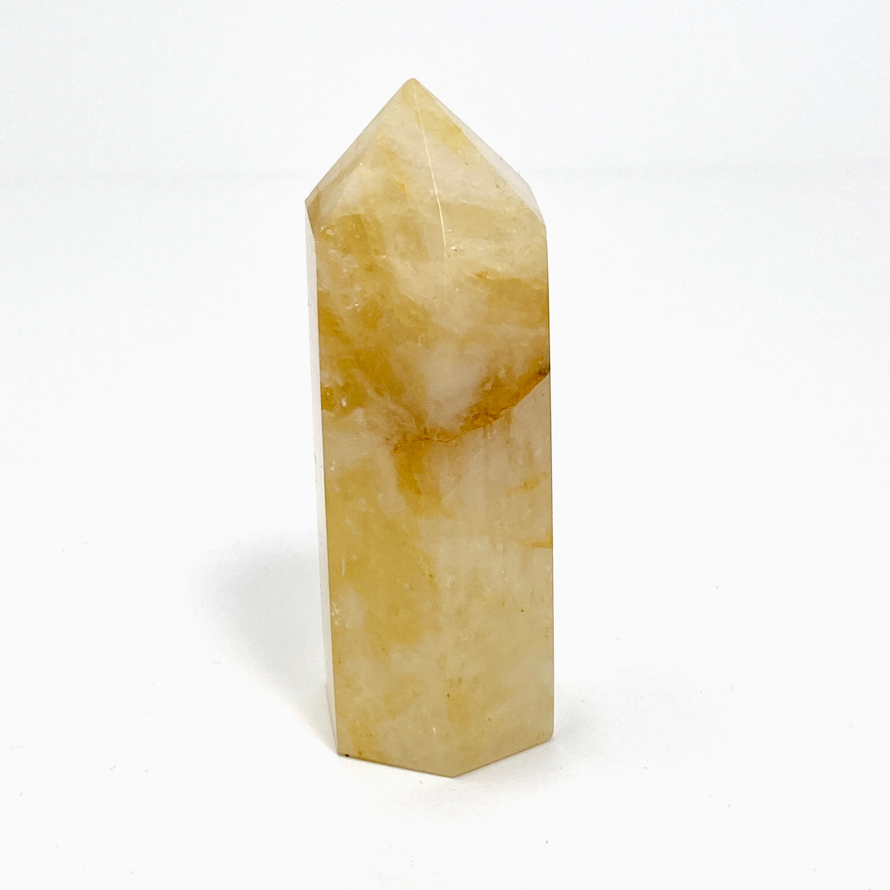 Golden Healer Quartz Generator - Natural Healing Crystal for Energy Cleansing & Chakra Balancing | Perfect for Meditation, Reiki & Spiritual Healing