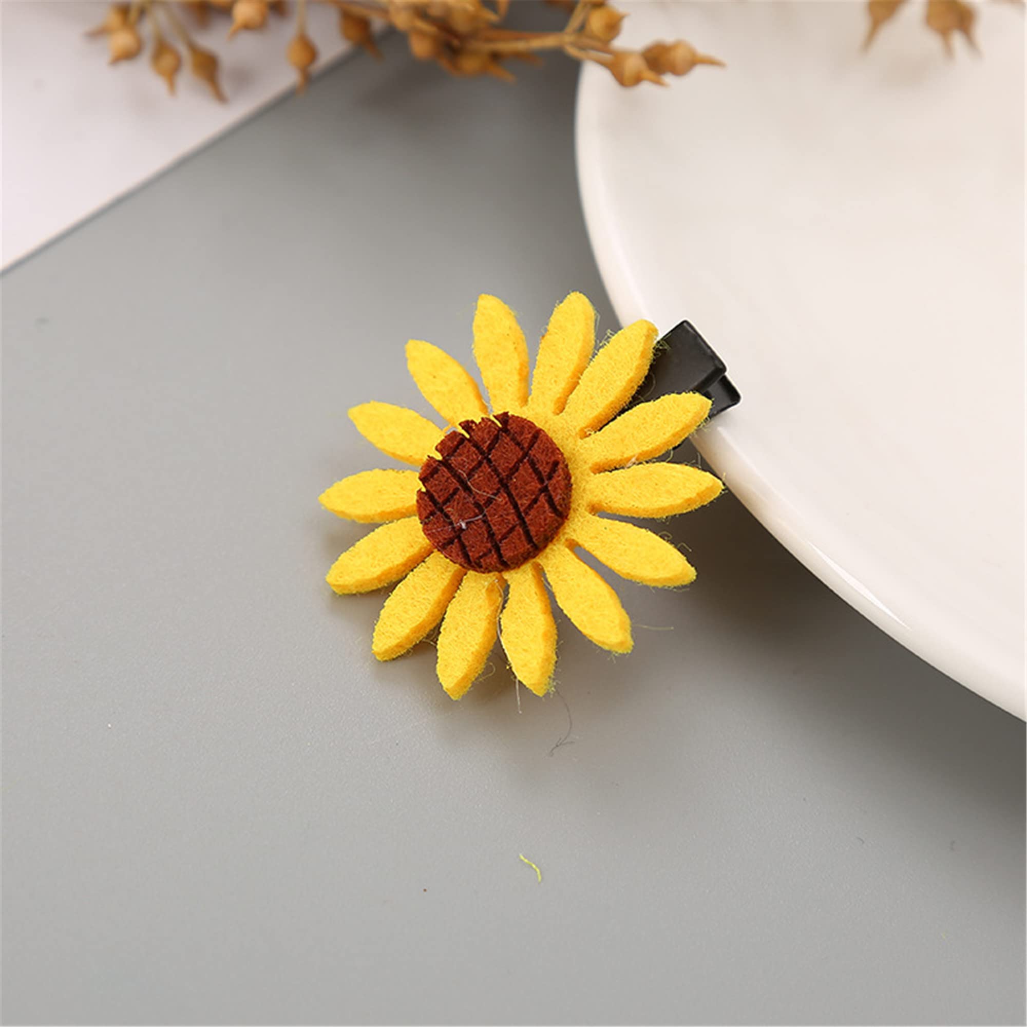 Sunflower Hair Clips for Women & Baby Girls - Cute Floral Hair Accessories (LDZ73) - Perfect for Summer Outfits, Beach Vacations & Photoshoots