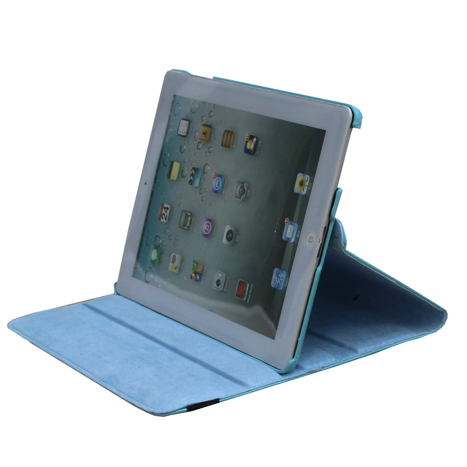 Premium Magnetic Rotating Stand Smart Cover Case for iPad Air 1 (2013 Model A1474/A1475/A1476) - Auto Wake/Sleep Function - Perfect for Work, Travel & Home Use (Blue)