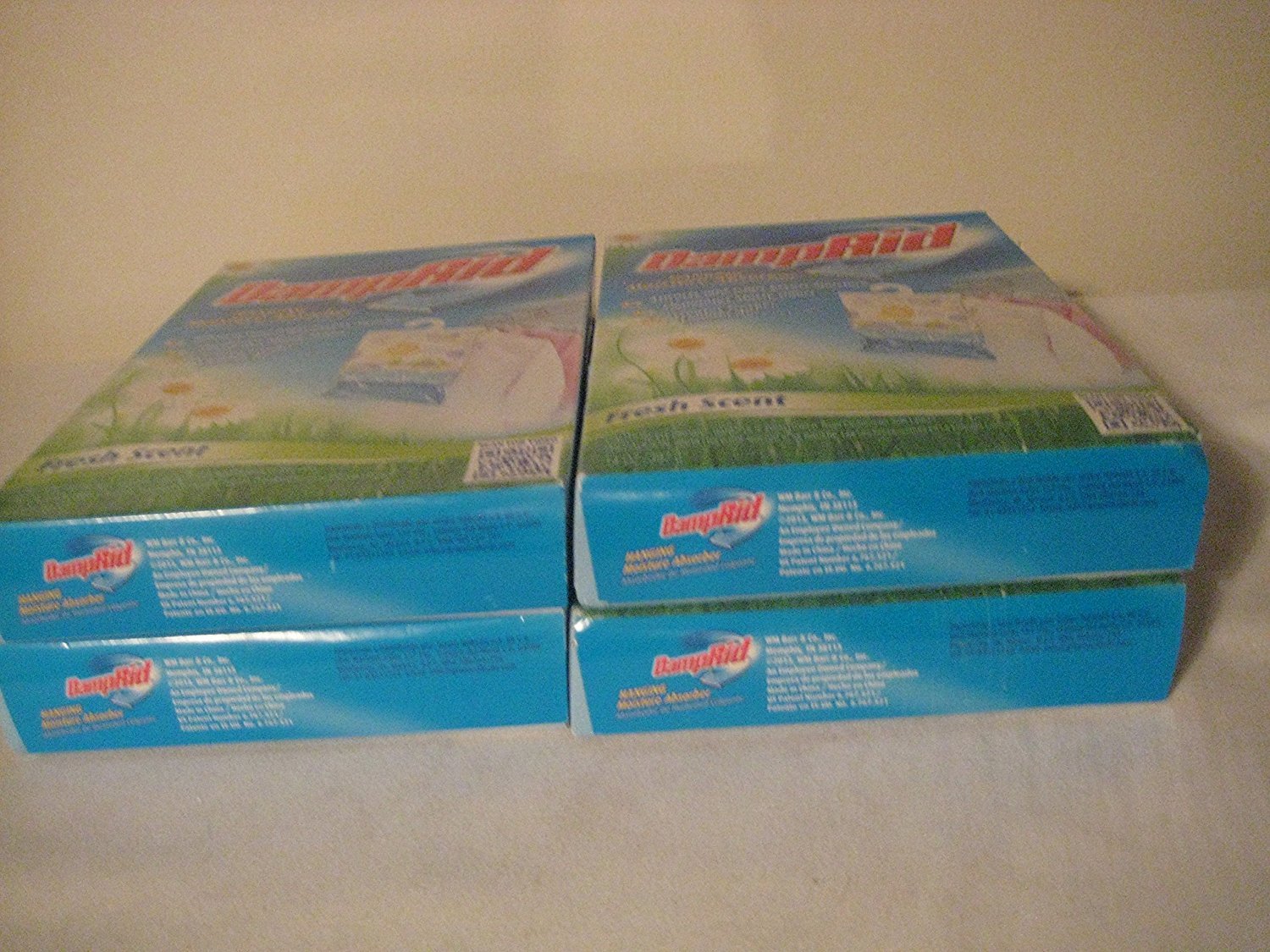 Damp Rid Hanging Moisture Absorber Bags - Fresh Scent, 14oz (4-Pack) - Eliminate Musty Odors in Closets, Basements & RVs