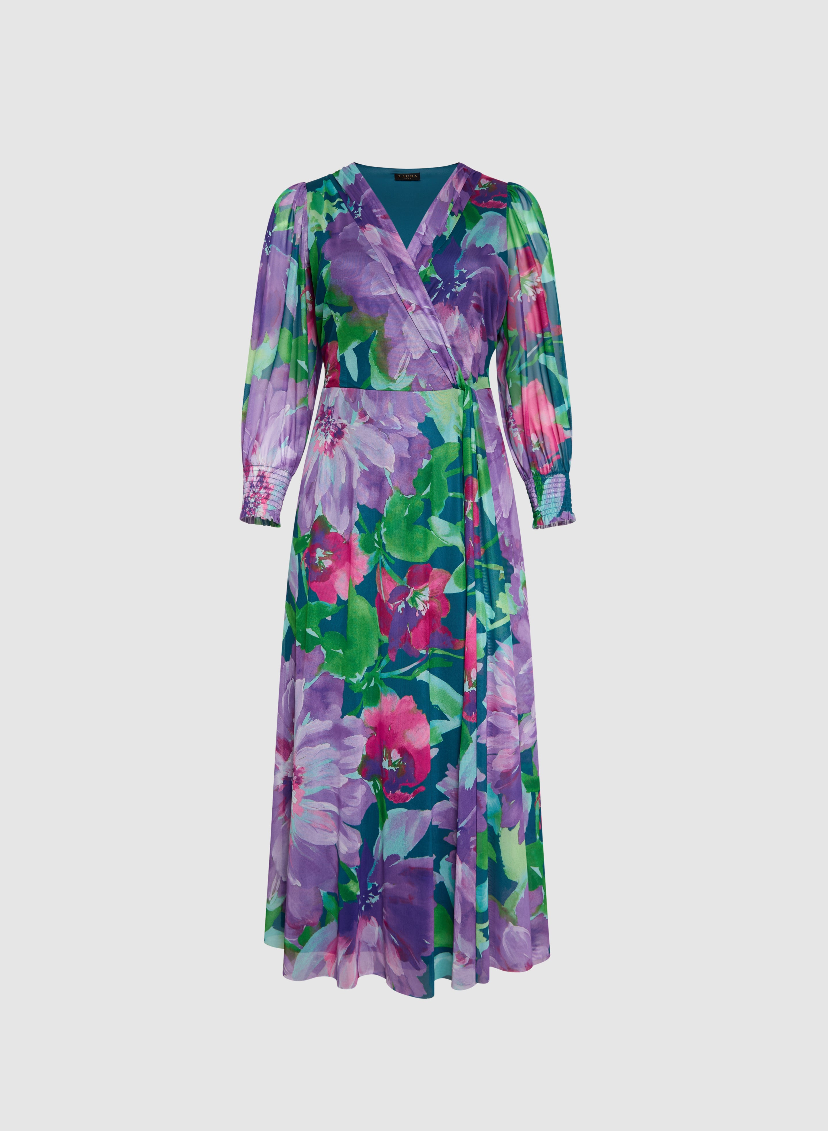 Floral Maxi Dress for Women - Summer Boho Flowy Long Dress with Pockets - Perfect for Beach, Vacation, and Casual Outings