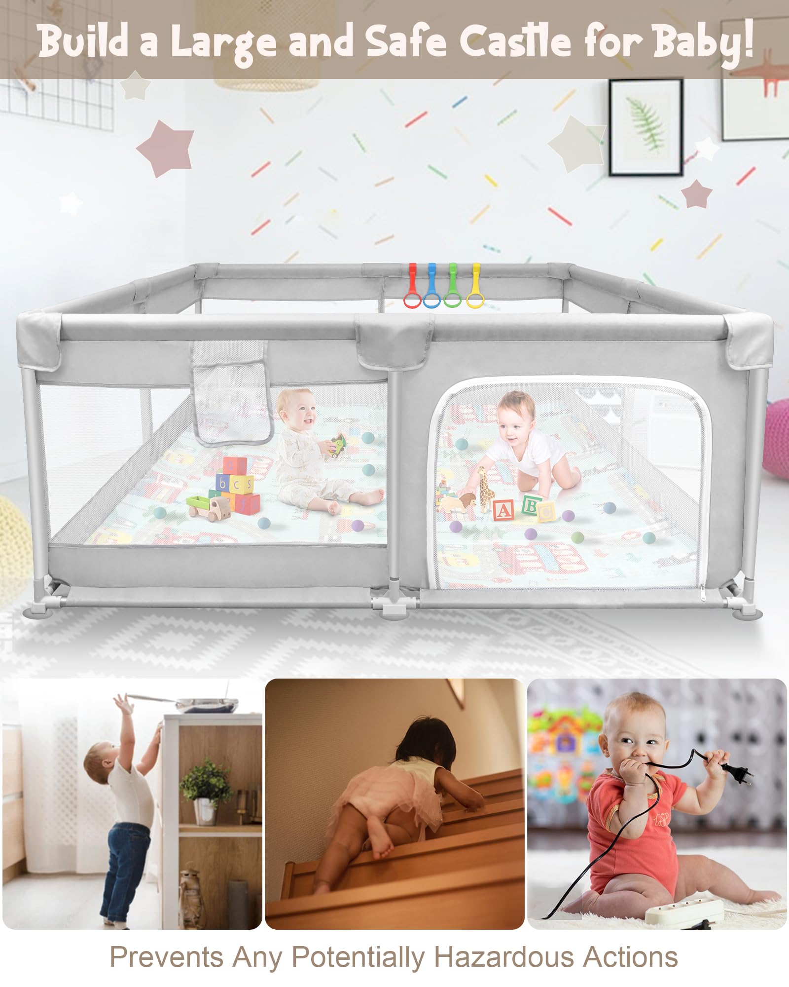 KFM Baby Playpen with Mat - 79